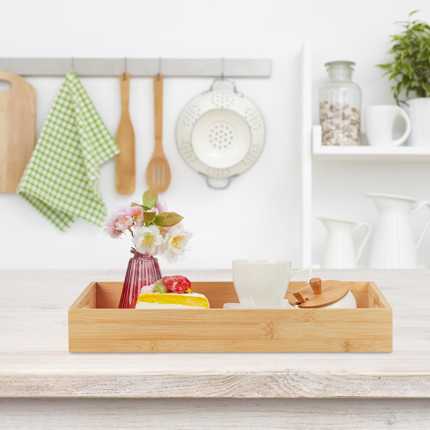 Bamboo serving tray