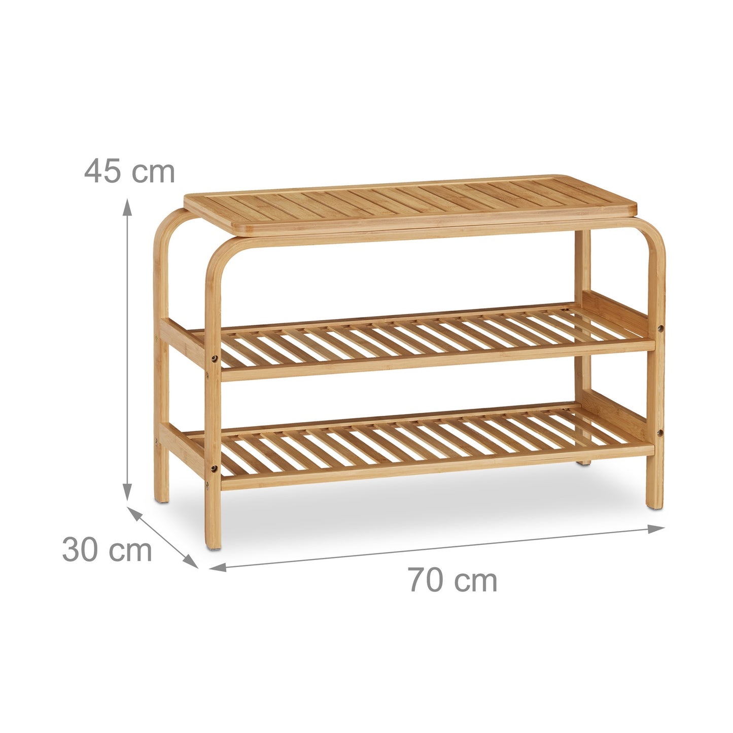 Bamboo shoe bench