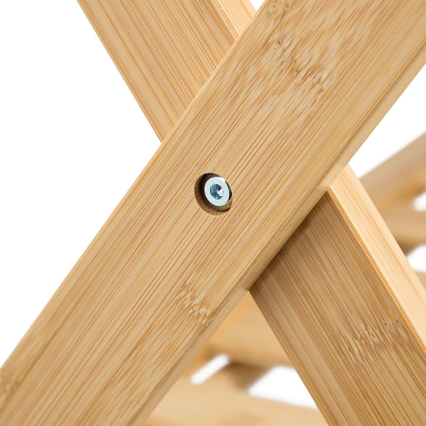 Bamboo suitcase stand