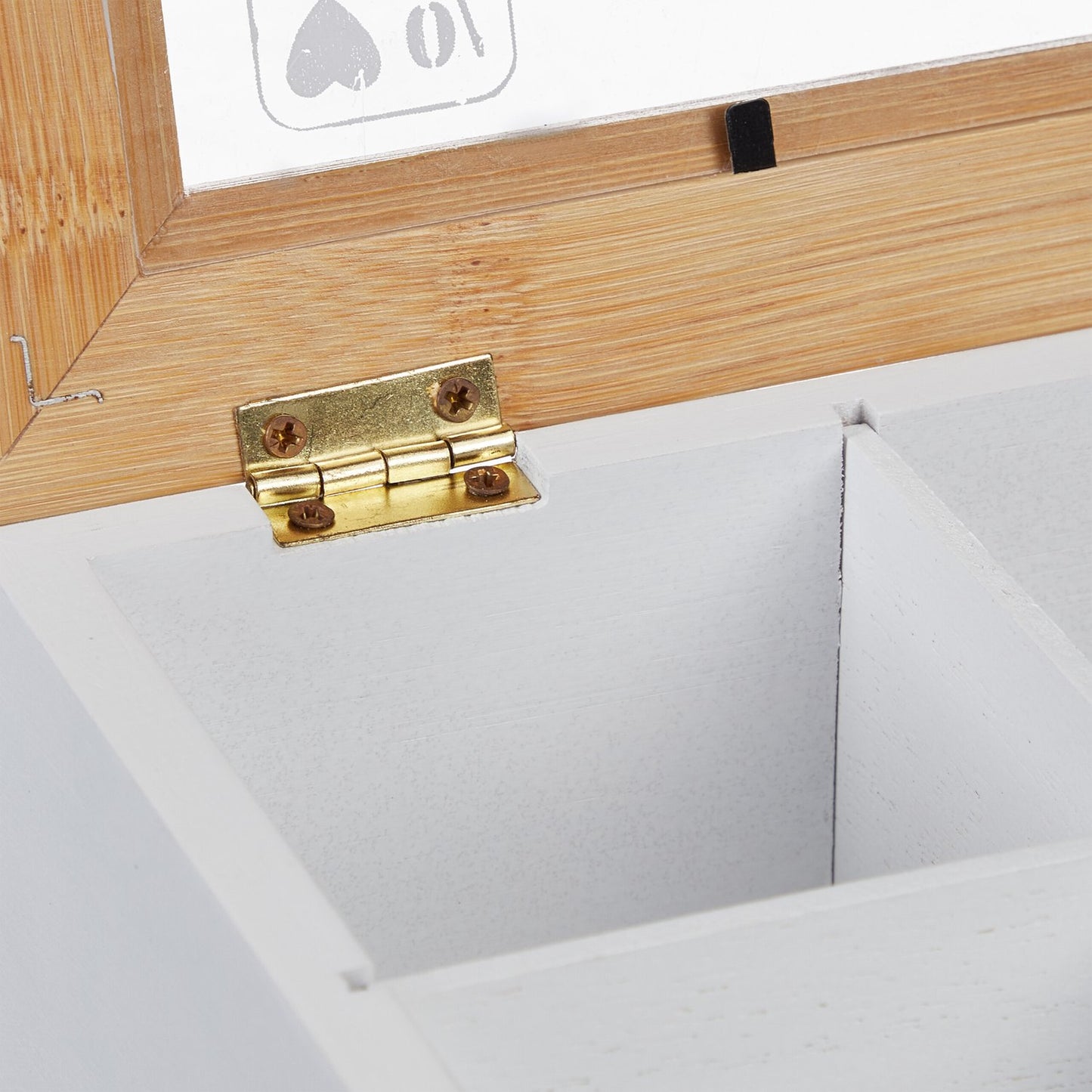 Bamboo tea box with 6 compartments