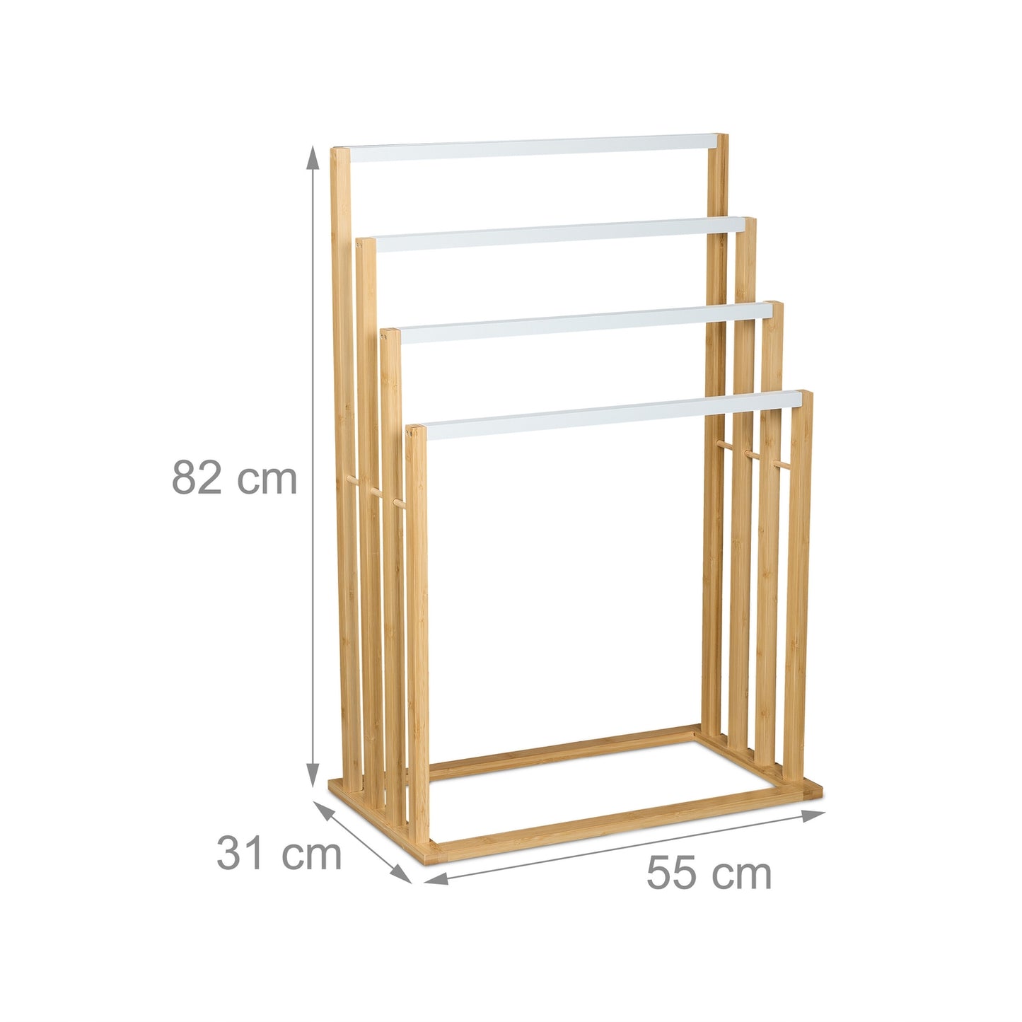 Bamboo towel rail