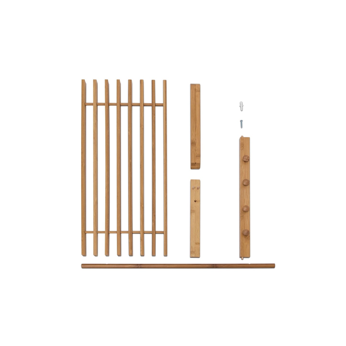 Bamboo wall shelf