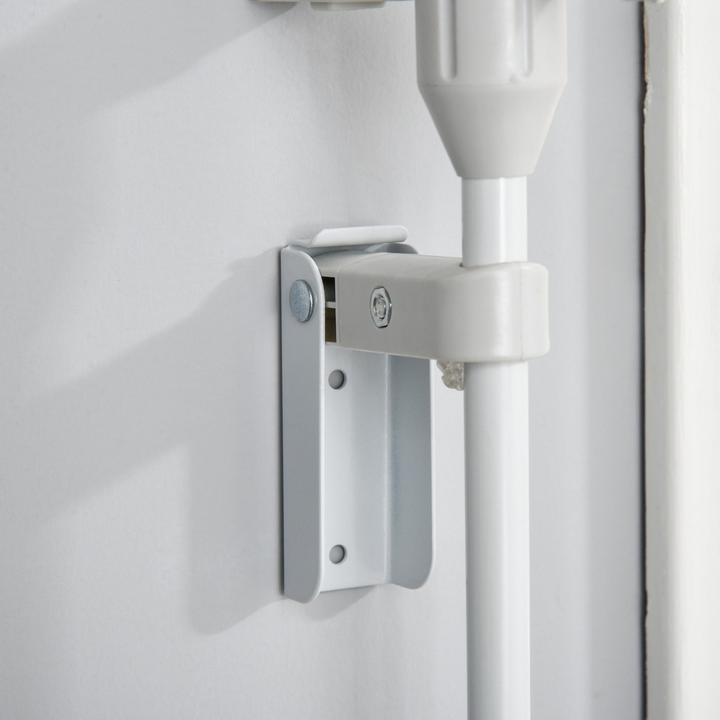 Dog Barrier Gate – Metal & Plastic, 180x74.5 cm, White