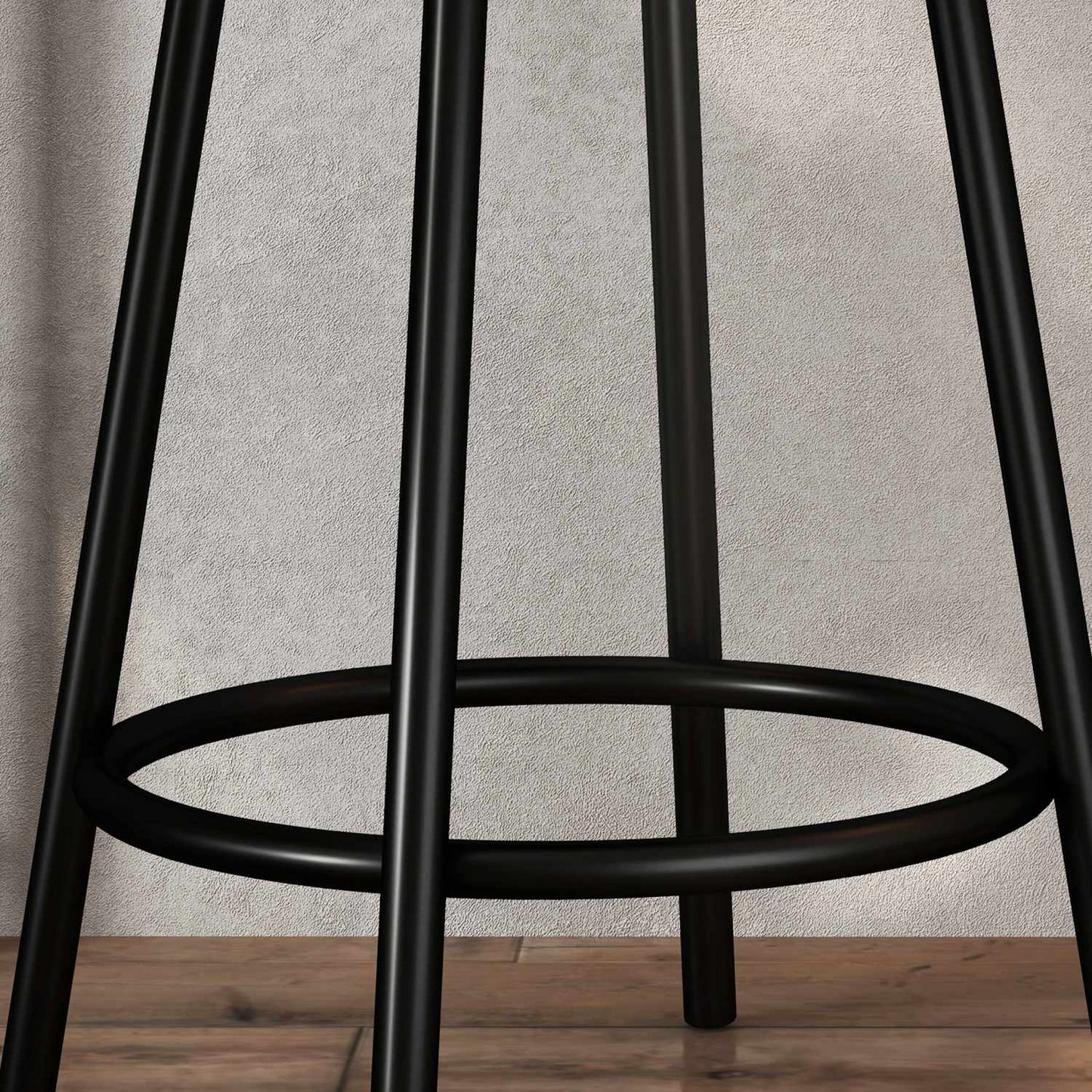 Modern bar table set, 3 parts with storage shelves