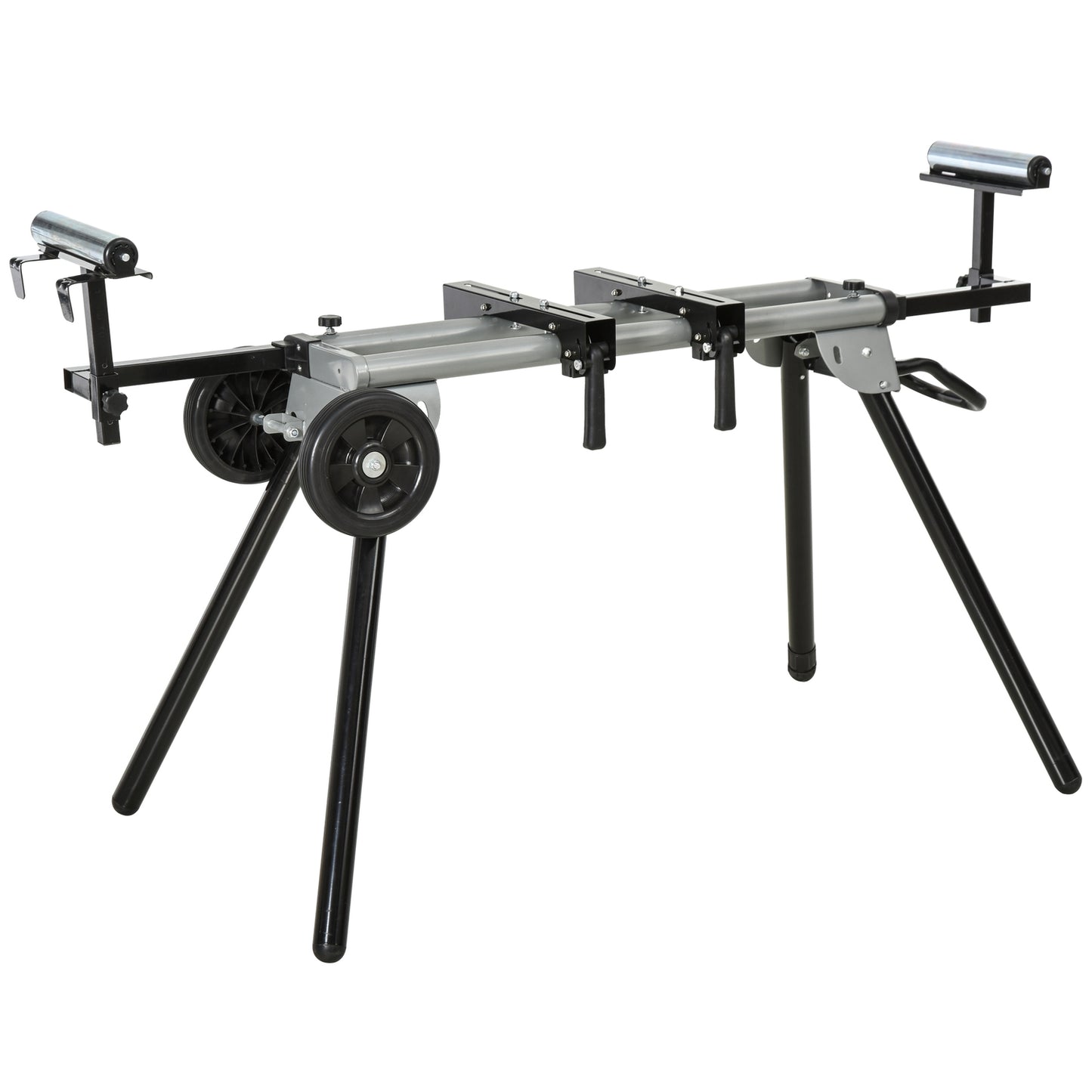 Cross-cut saw base frame with side extension, 123.5-245 cm