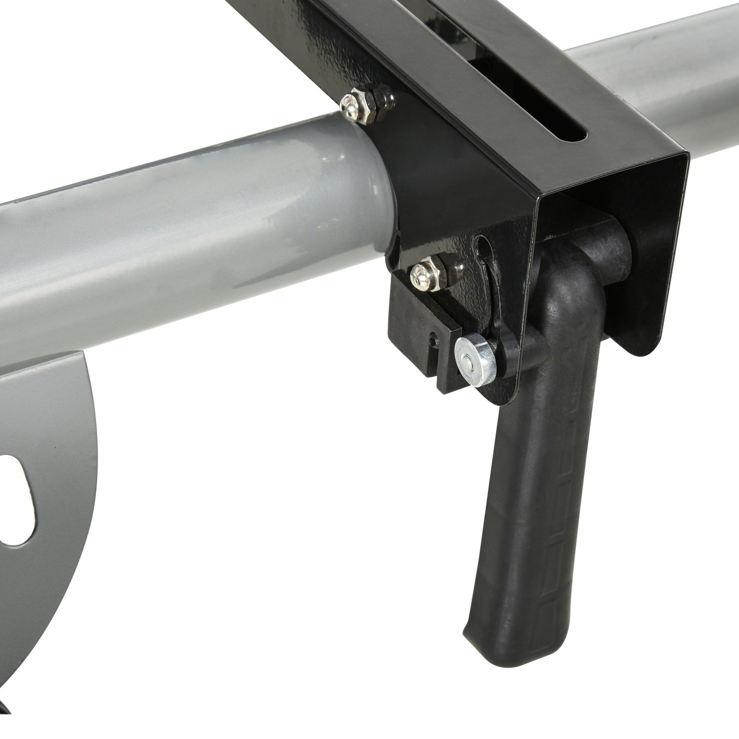 Cross-cut saw base frame with side extension, 123.5-245 cm