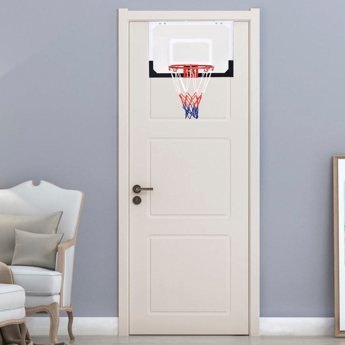 Basketball hoop basketball set children's backboard with ring and net 45 x 30 cm