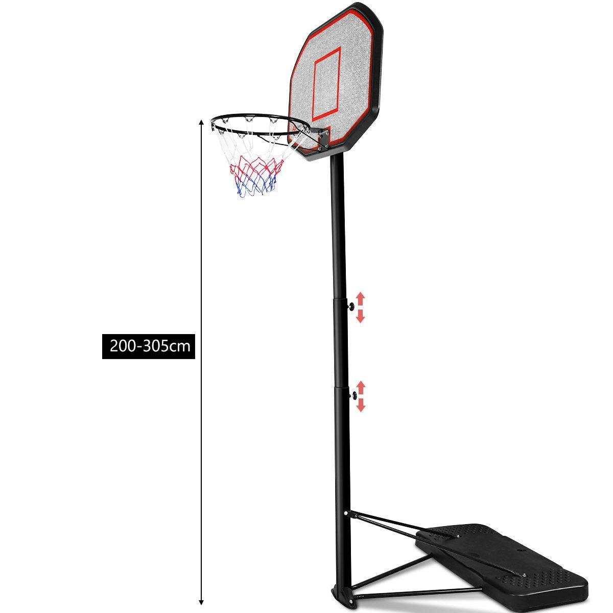 Basketball stand, basketball hoop, portable basketball system, 200-305 cm
