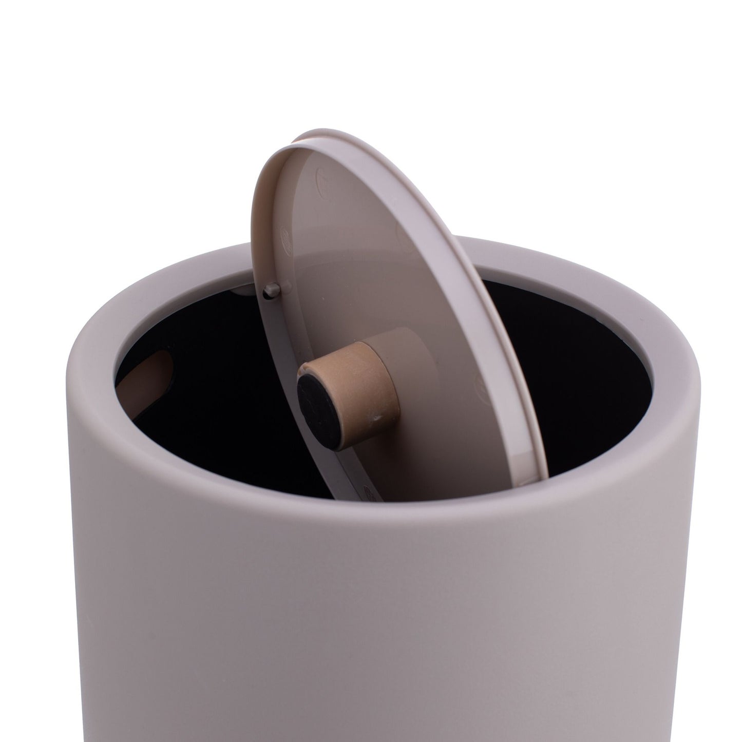 Bathroom Bin with Swing Lid, 6L Plastic