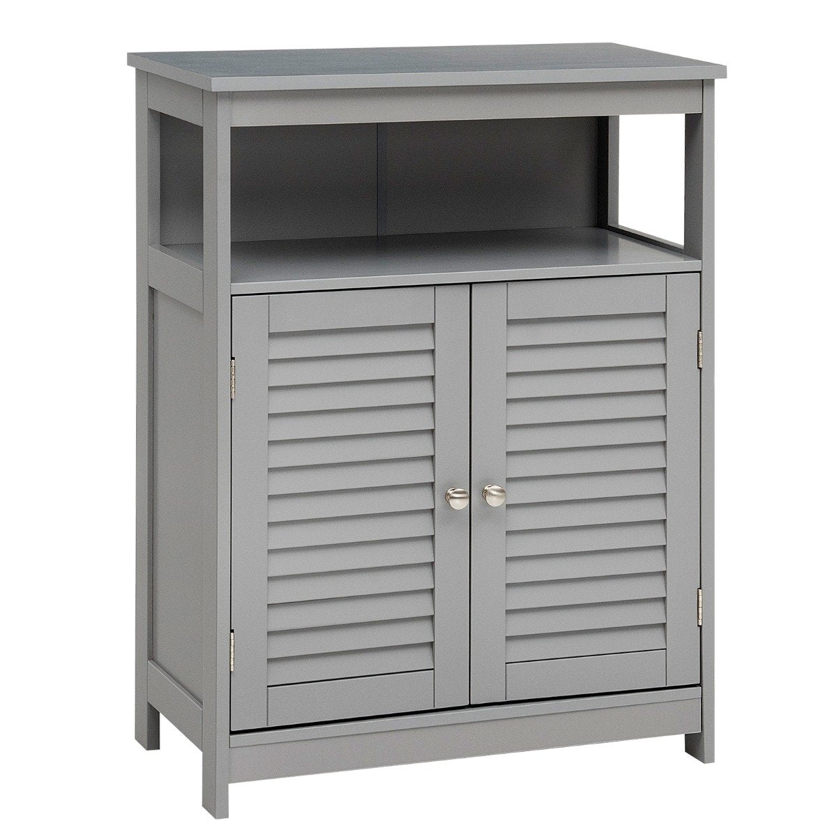 Bathroom Cabinet Wooden Storage Cabinet 60 x 30 x 80 cm Gray