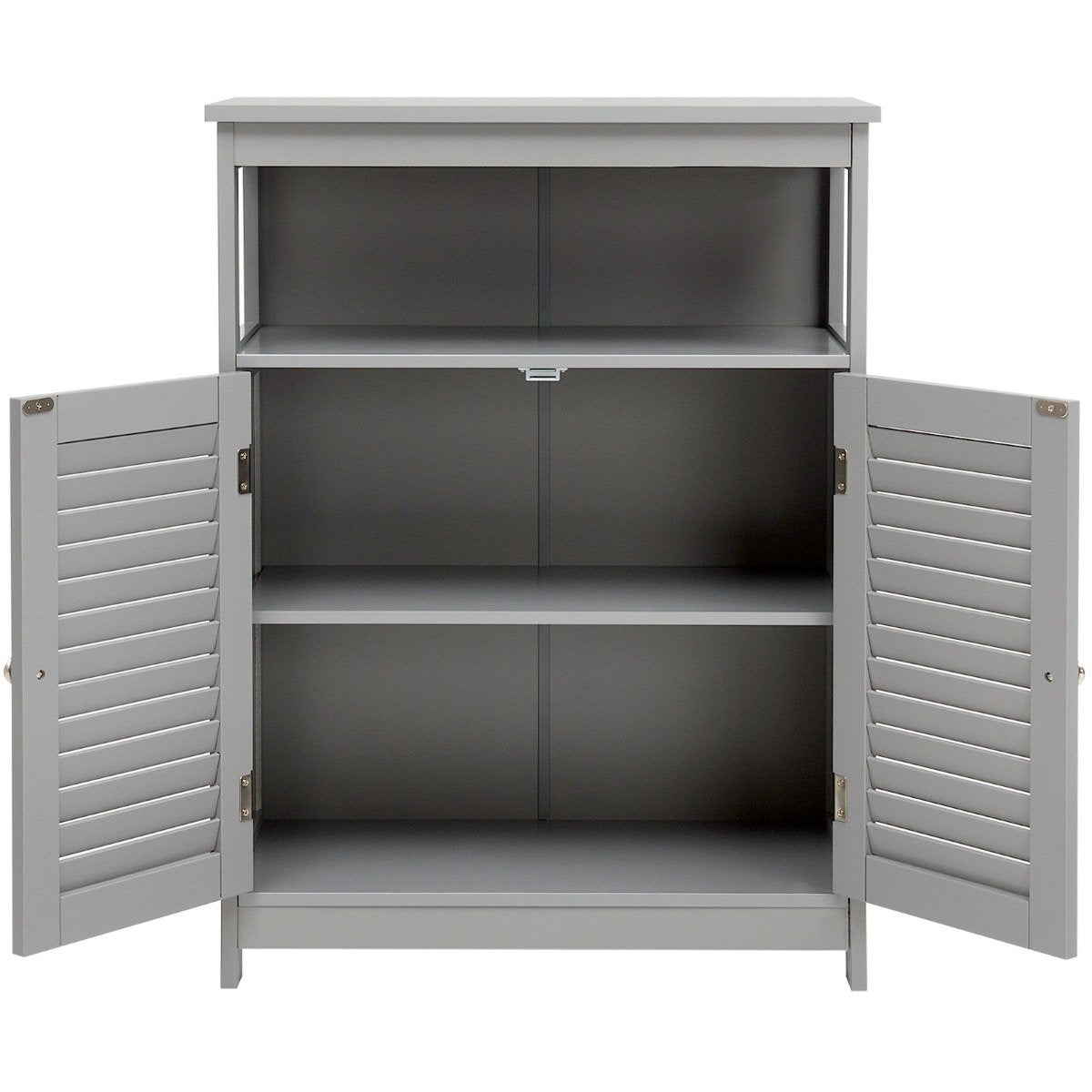 Bathroom Cabinet Wooden Storage Cabinet 60 x 30 x 80 cm Gray