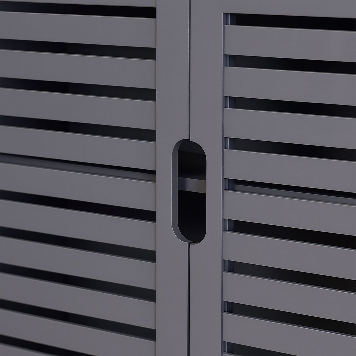 Bathroom Wall Cabinet, Louvered Doors, Adjustable Shelves