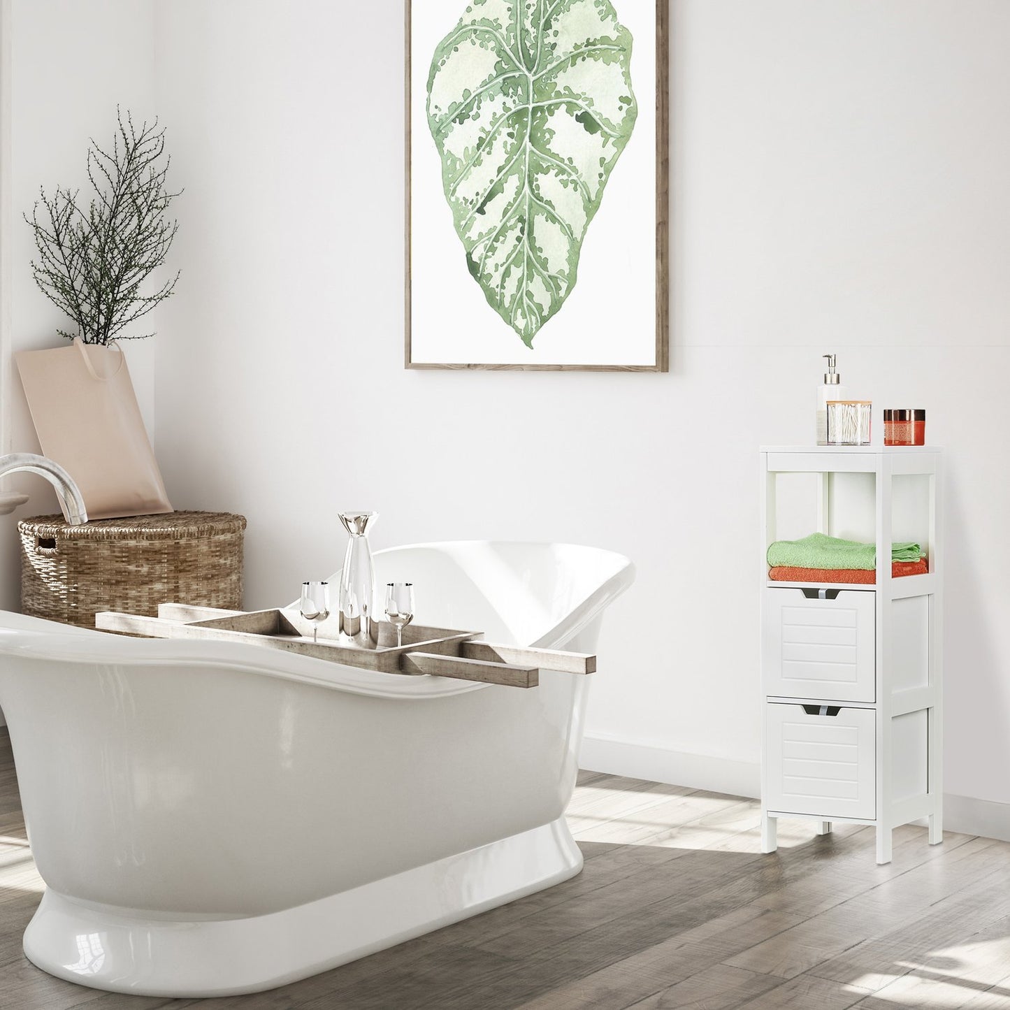 Bathroom cabinet white