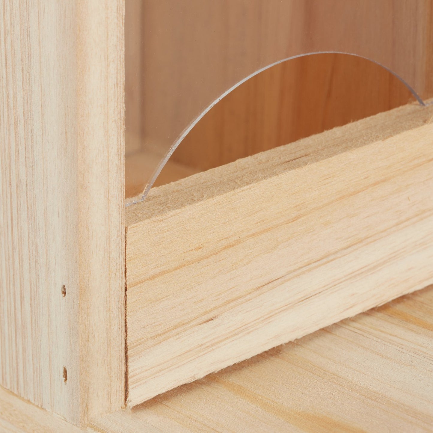 Bathroom shelf bamboo white and natural