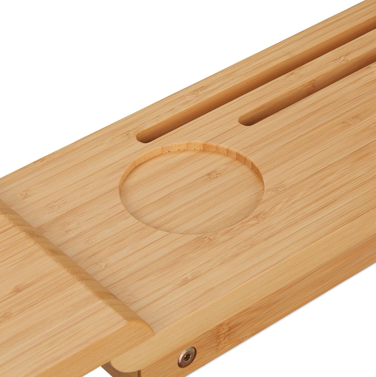 Bath shelf in bamboo with feet