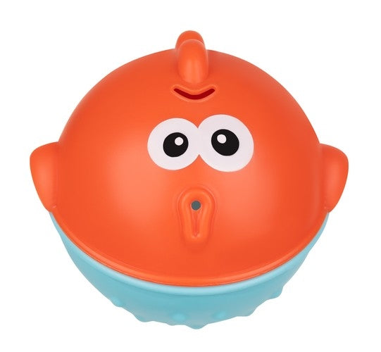 Bath toys with a strainer