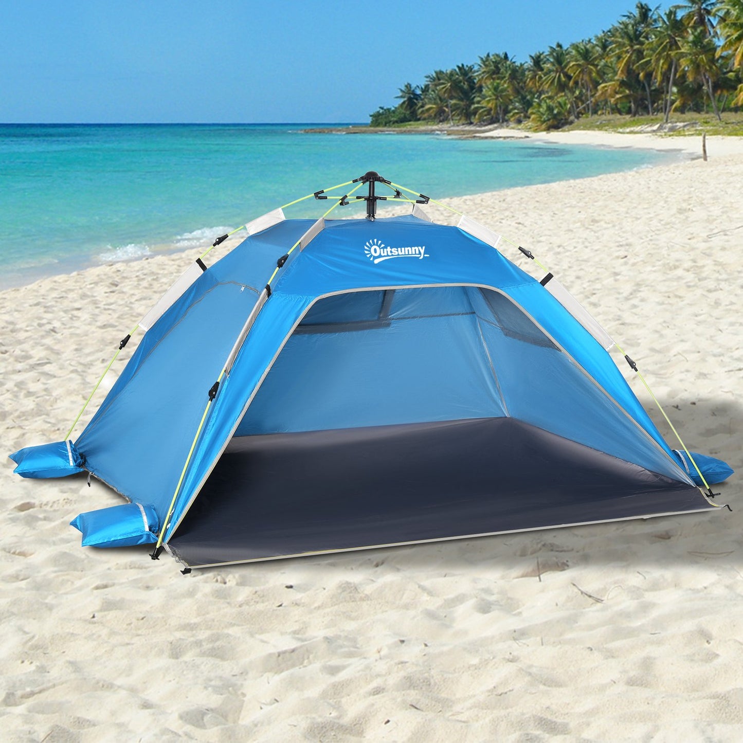 Pop Up beach tent with sun protection, suitable for 1-2 people