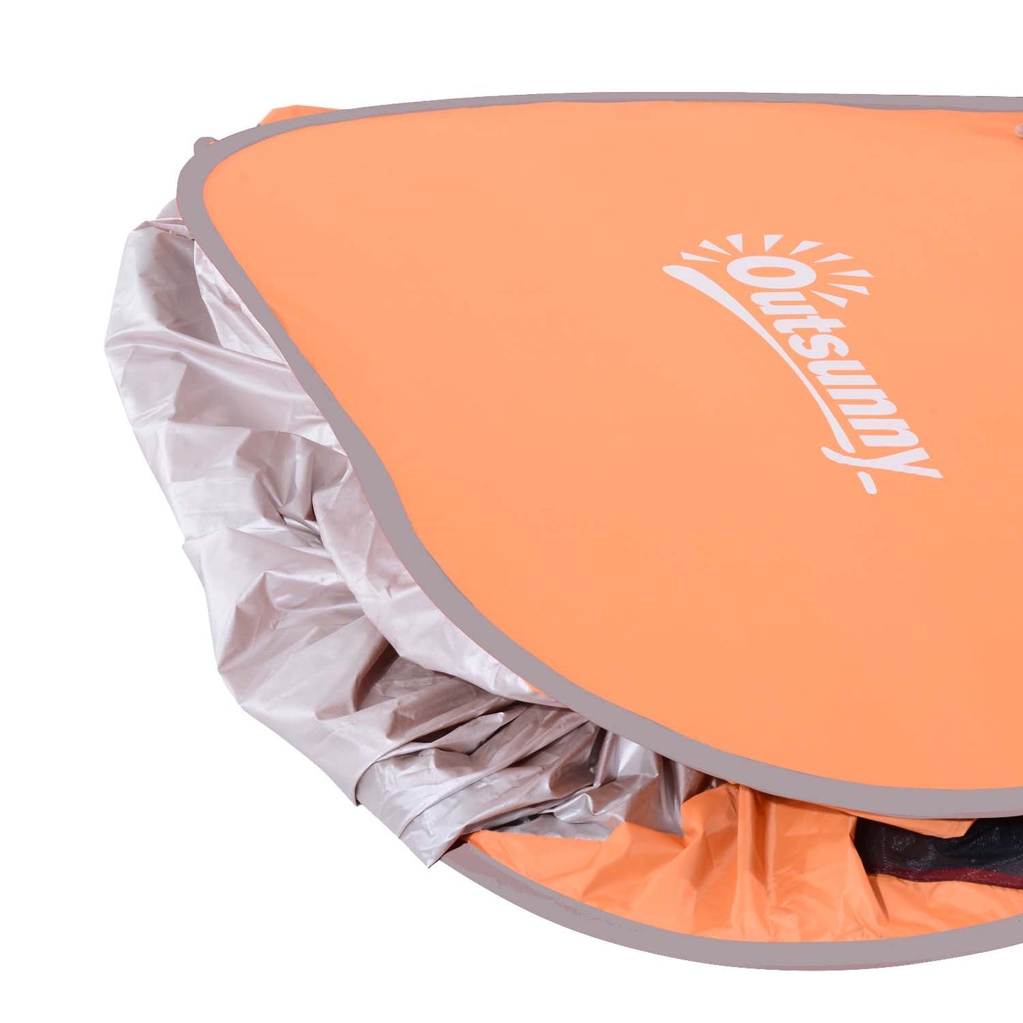 Pop-up beach tent, automatic installation, UV protection, orange