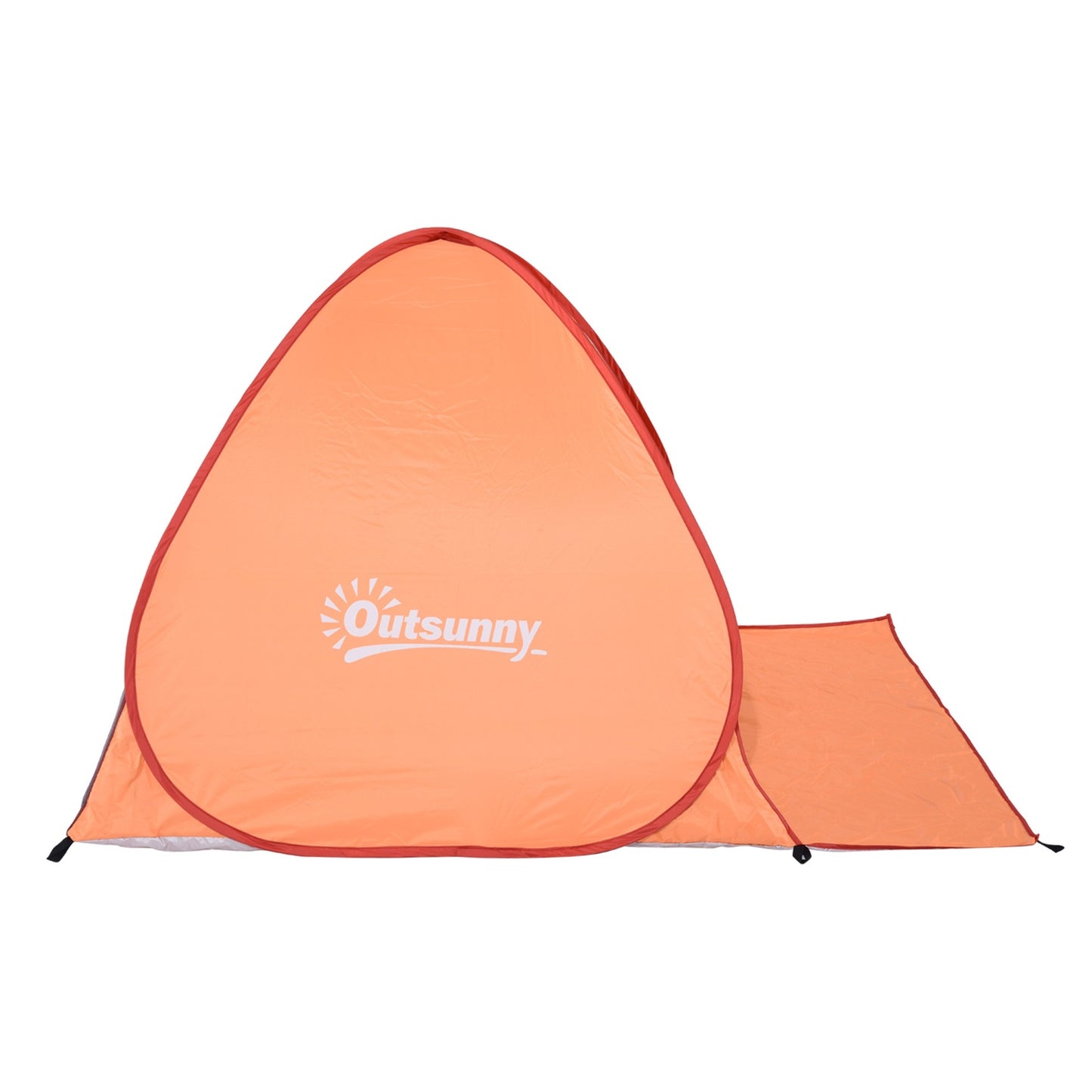 Pop-up beach tent, automatic installation, UV protection, orange