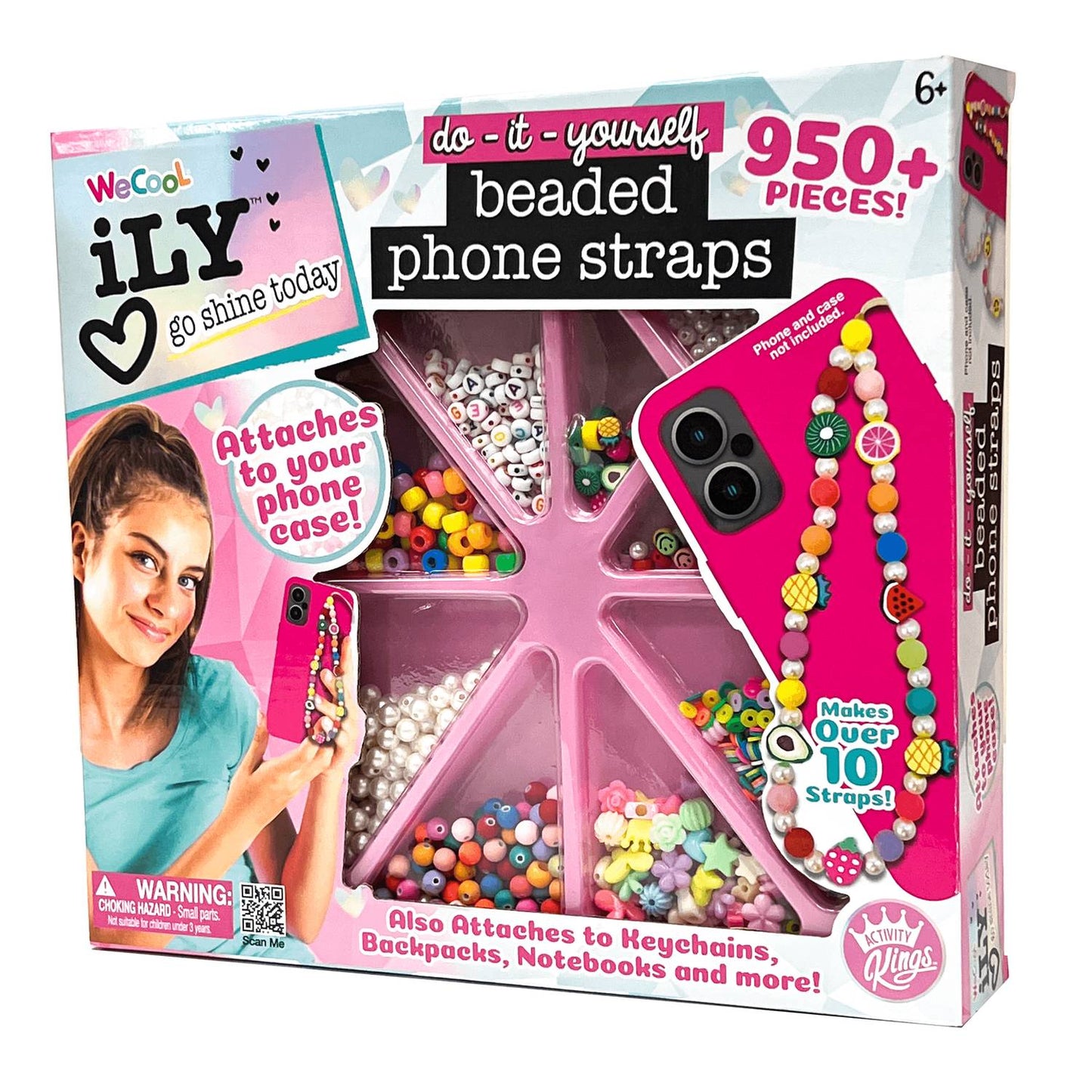 Beaded Phone Strap DIY Set for Customizable Accessories