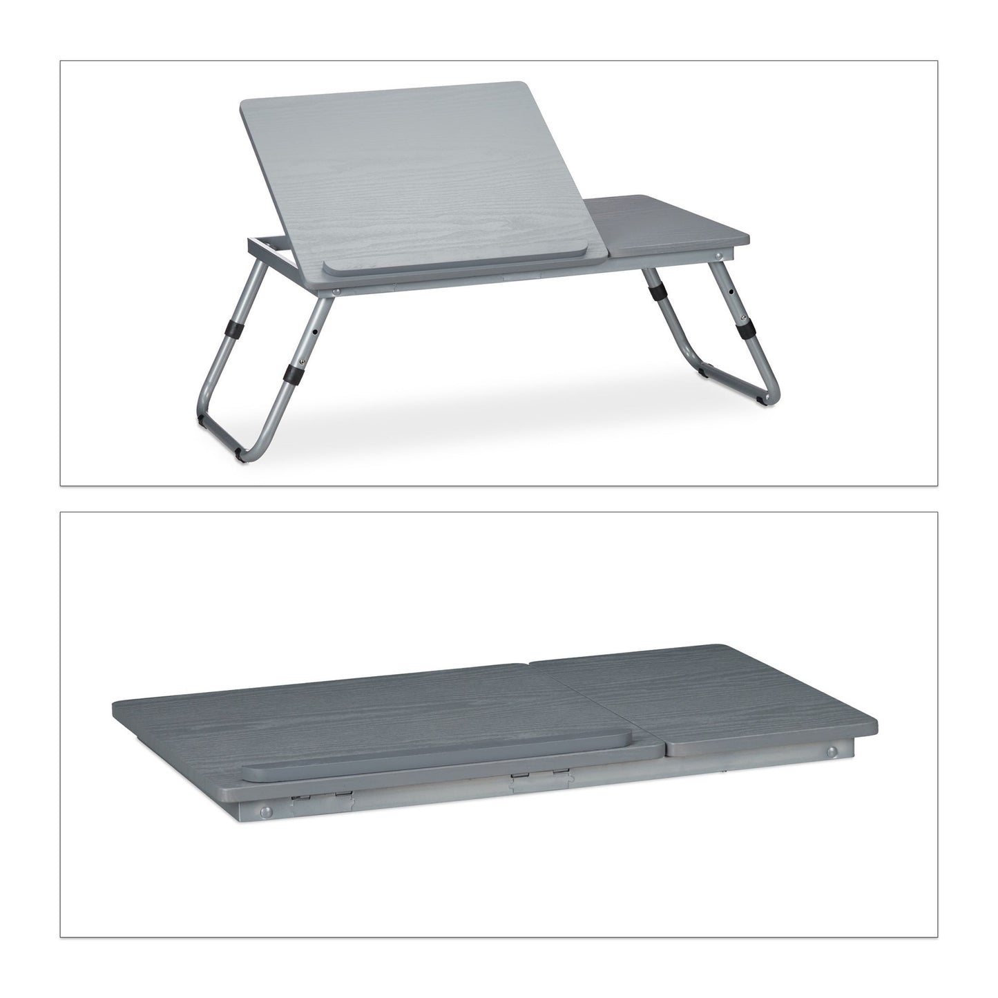 Bed tray wood gray