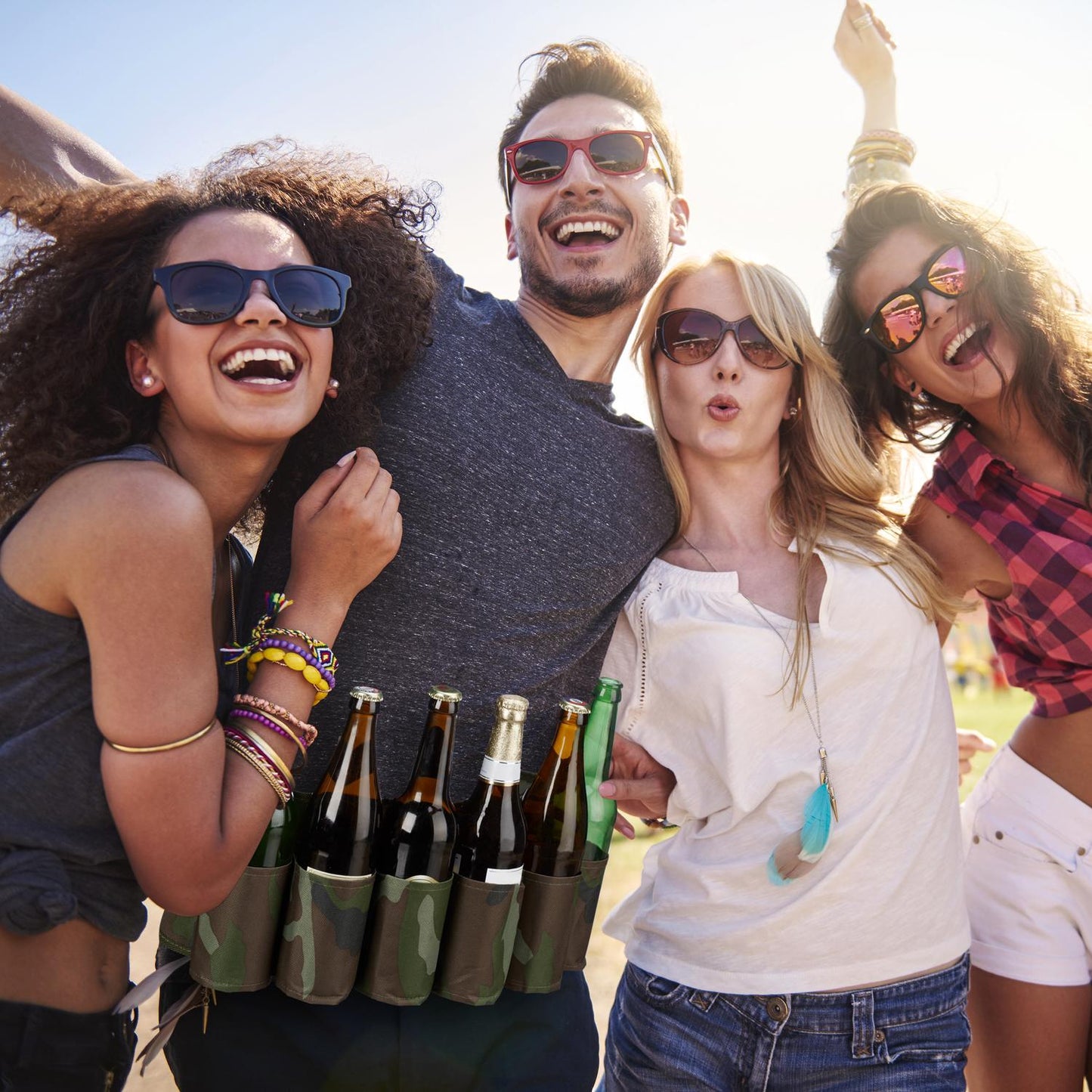 Beear Belt For 6 Cans & Bottles