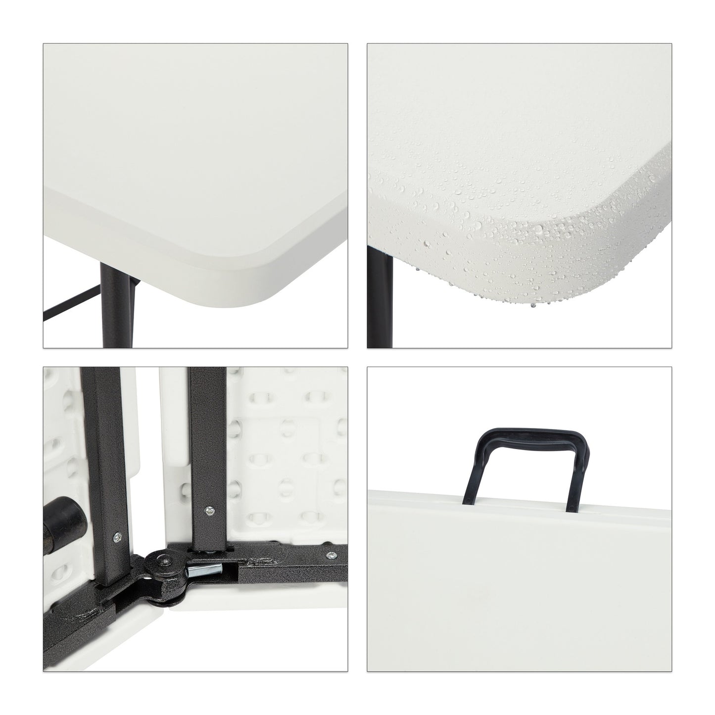 Beer bench white Set of 2