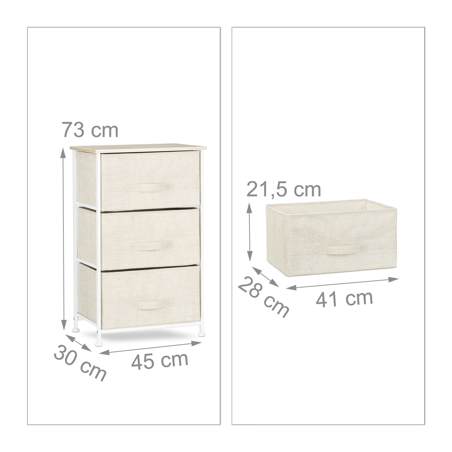 Beige Shelving System