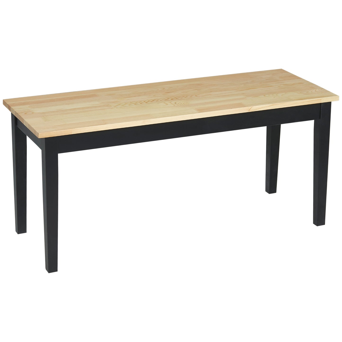 2-seater dining bench in wood, pine, 102x36x45cm, capacity 220 kg