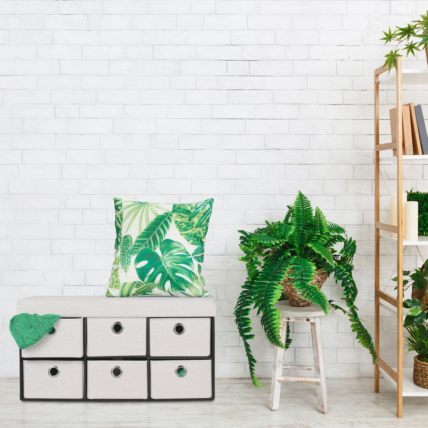 Bench with storage space