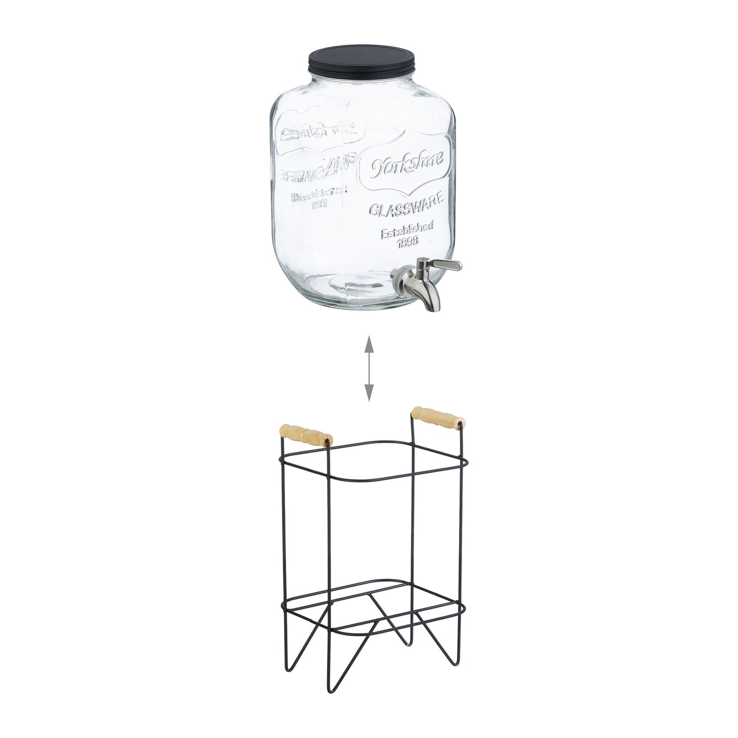 Beverage dispenser with stand 5 L