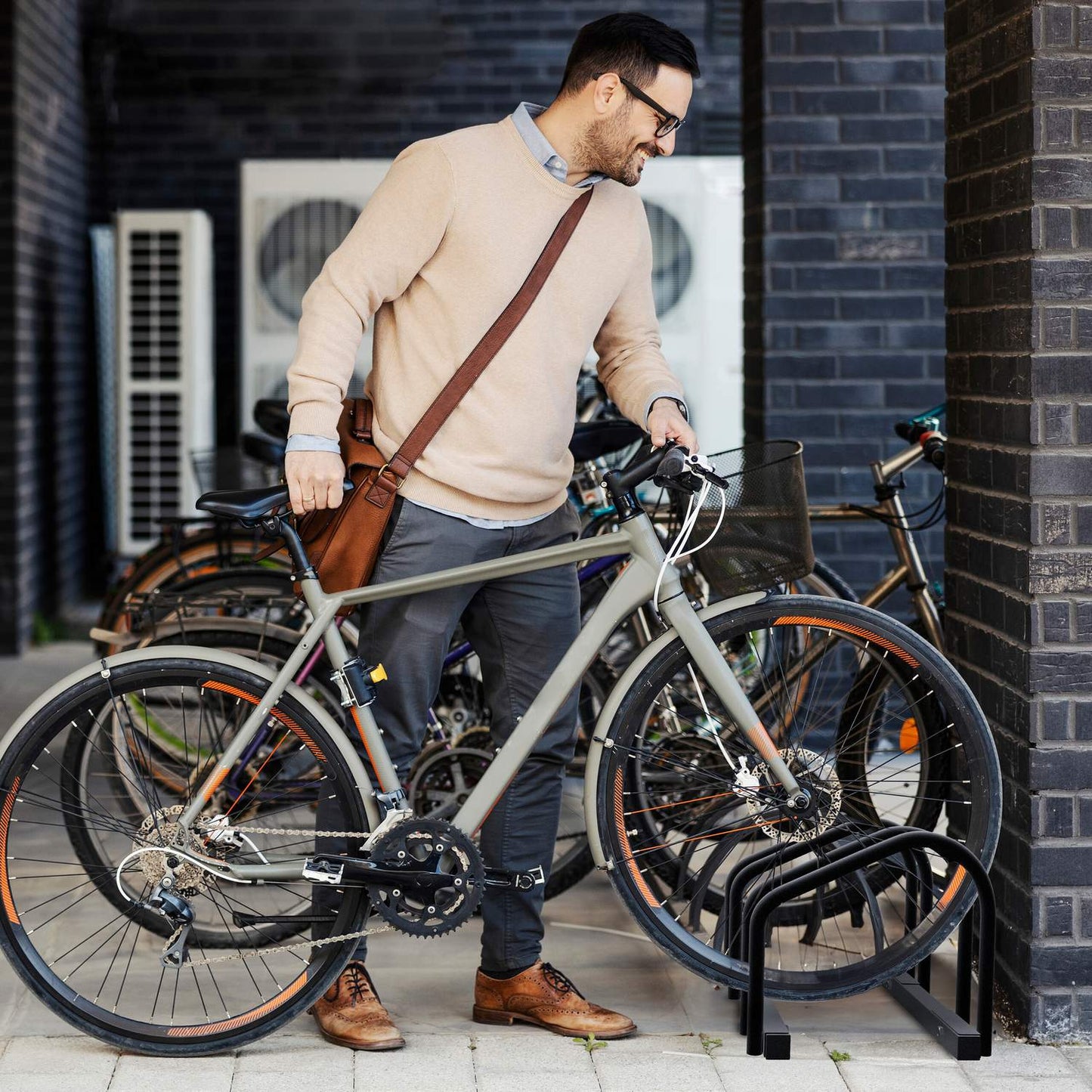Bicycle rack for 2 bicycles