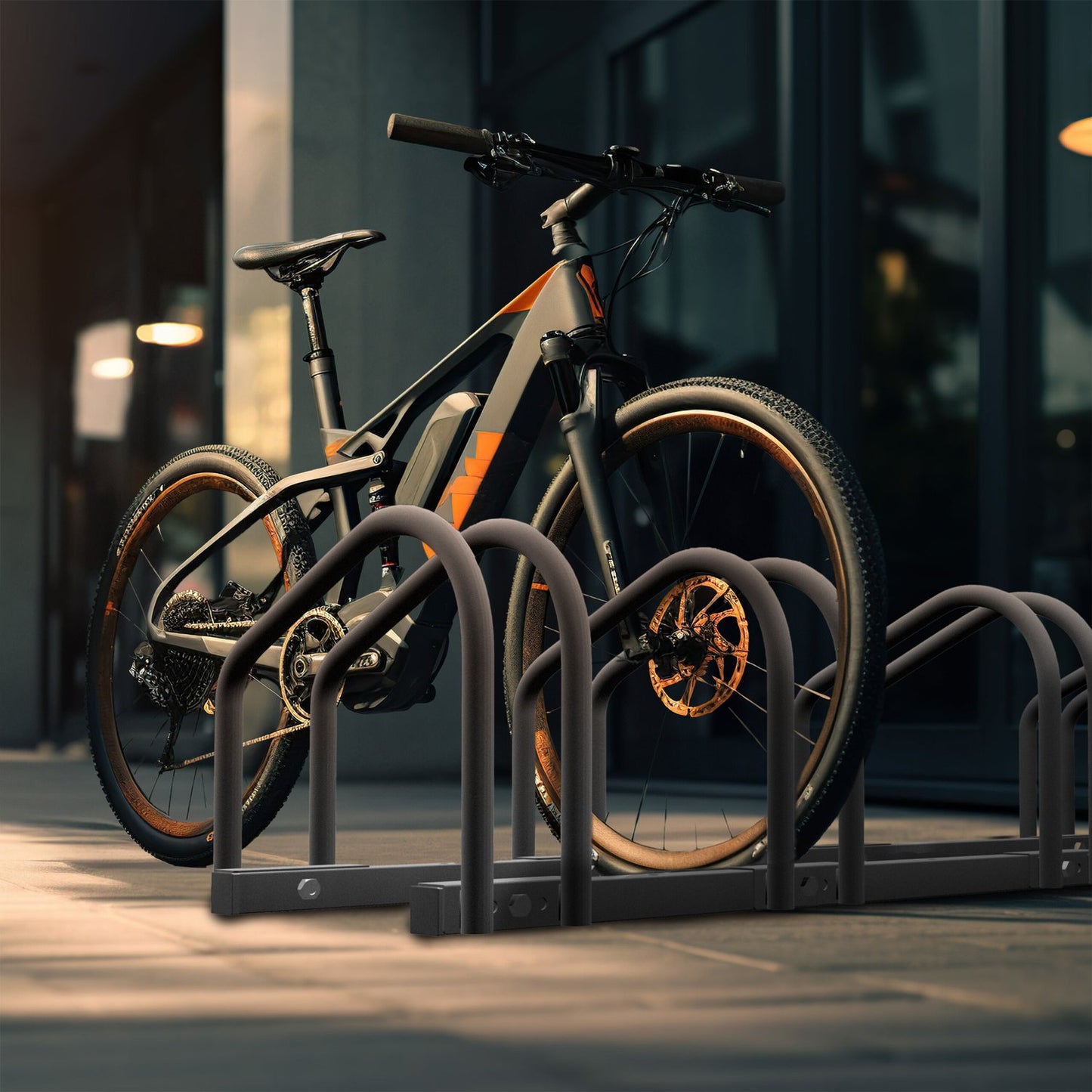 Bicycle rack for 5 bicycles