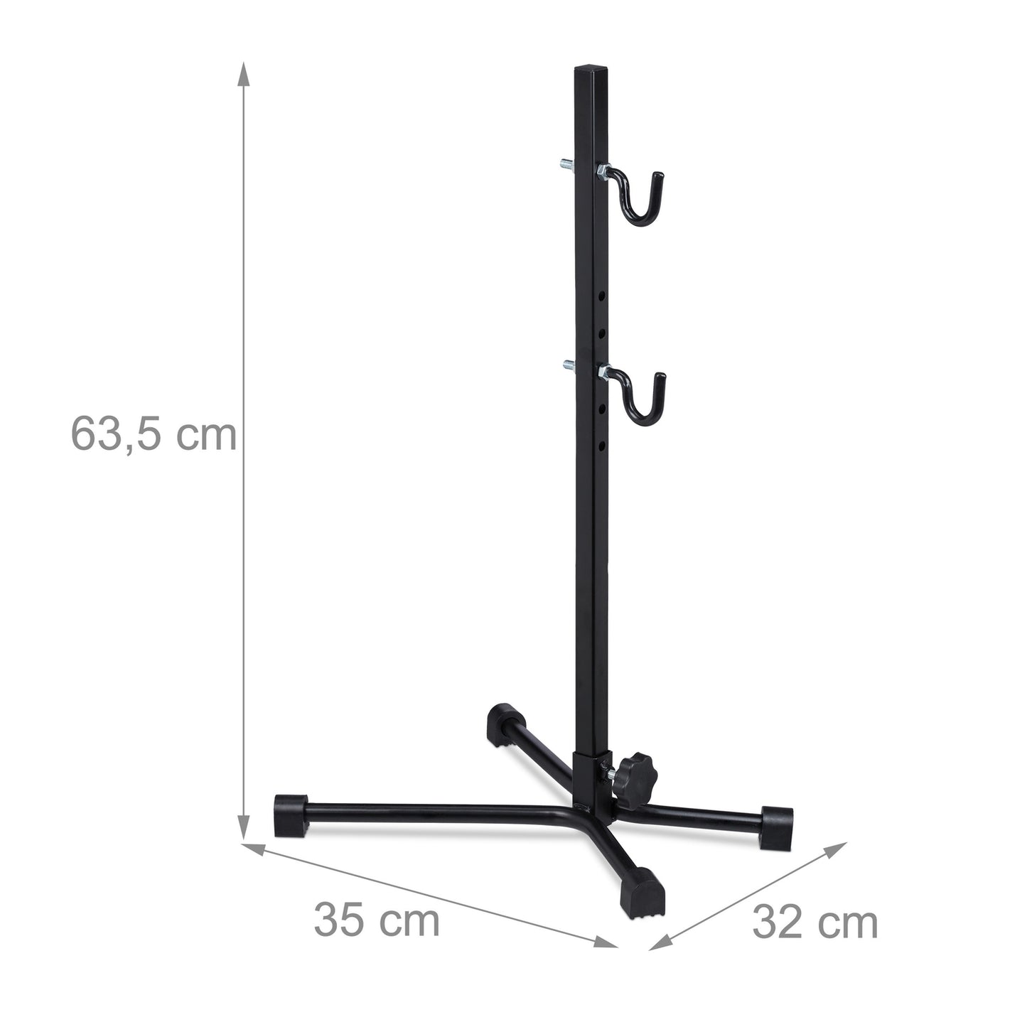 Bicycle rack for rear wheels