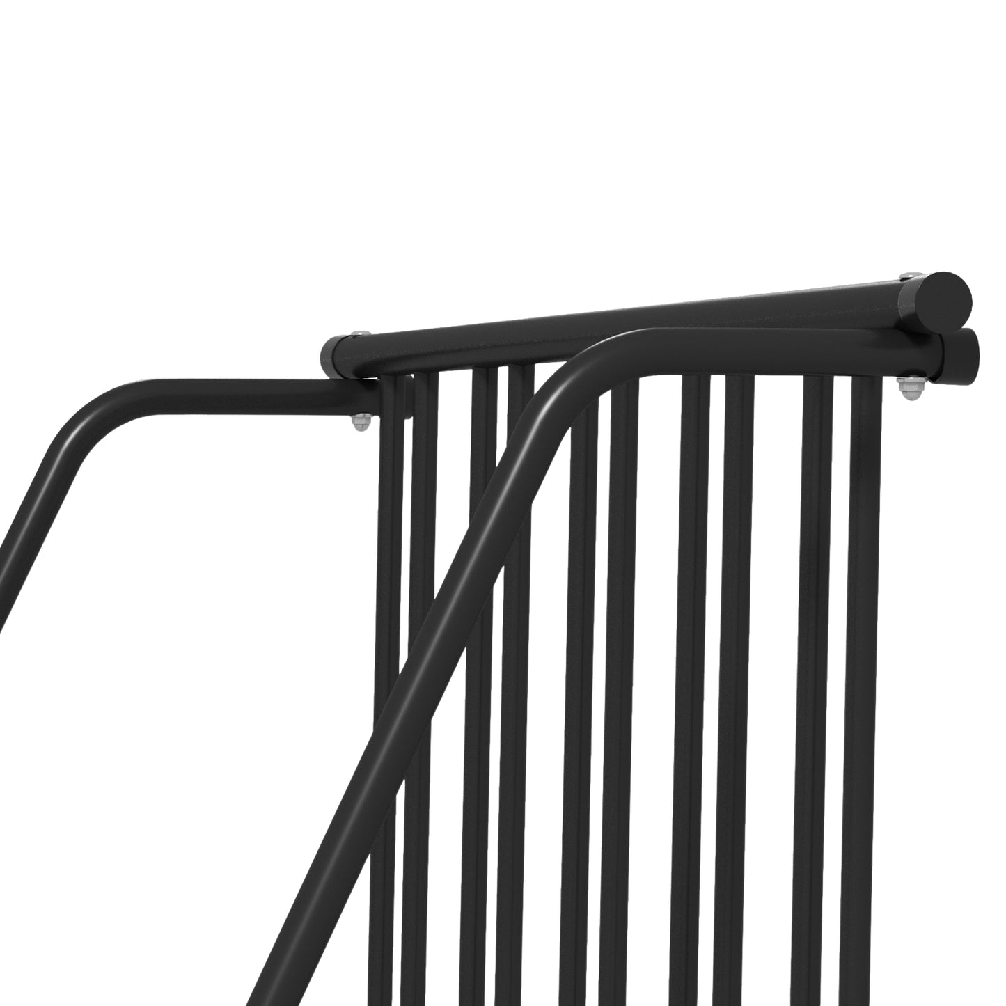 Bicycle rack, weatherproof steel, holds up to 3 bicycles