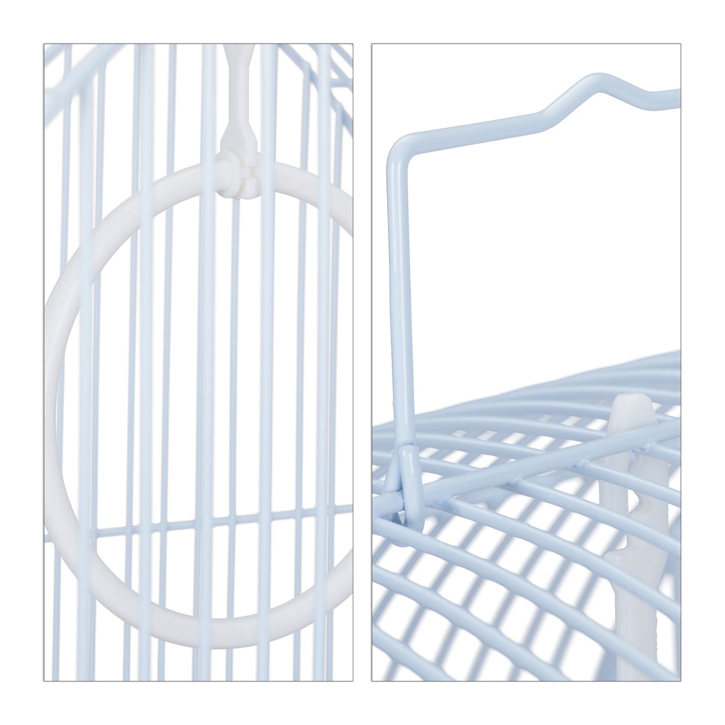 Birdcage with accessories black
