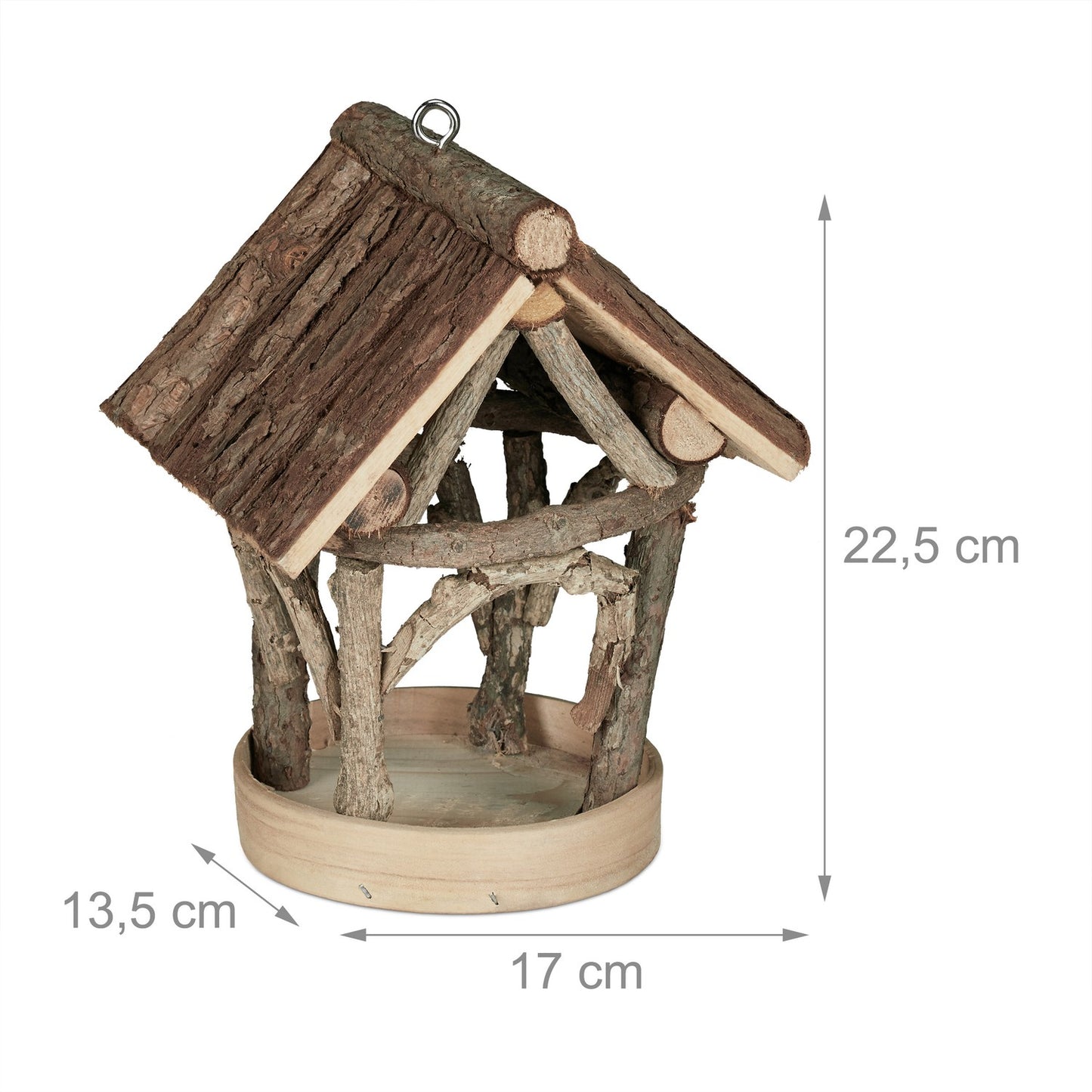 Bird feeding station for outdoors