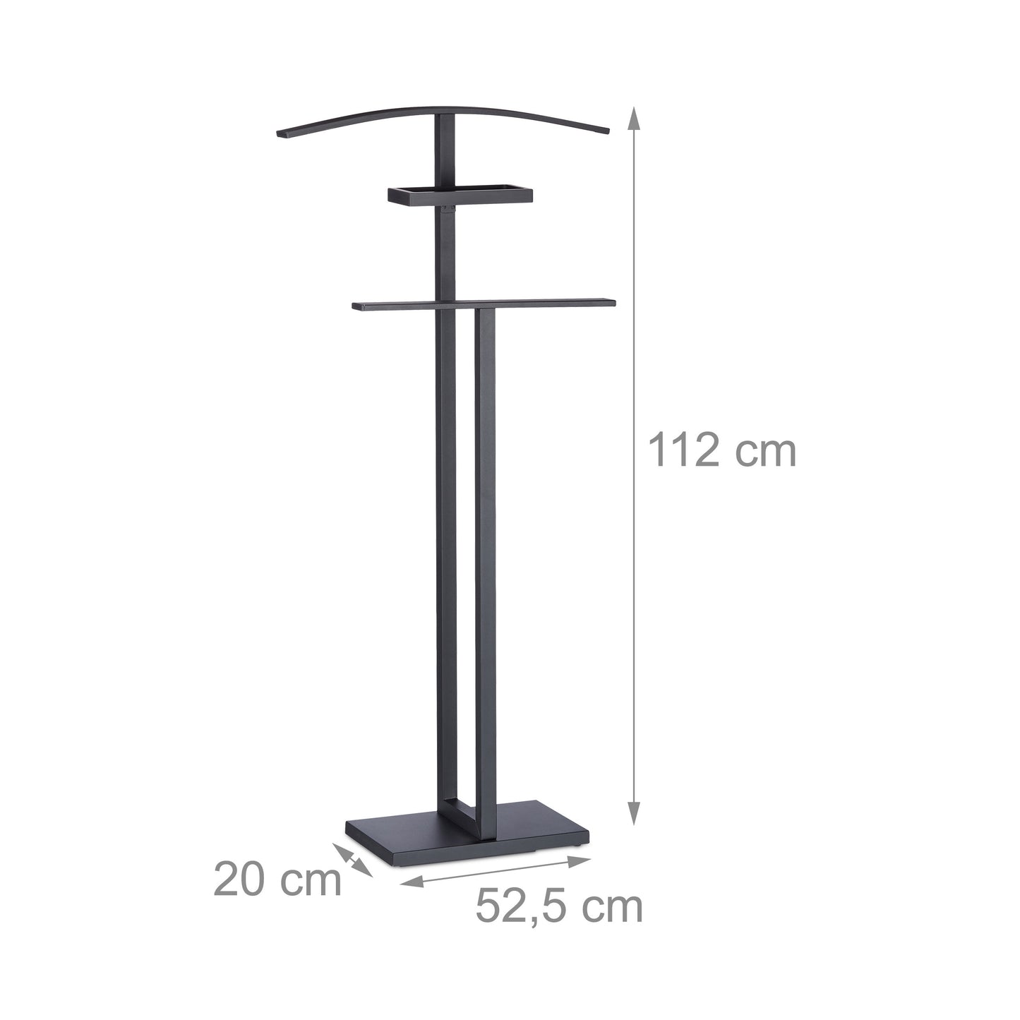 Black Clothes Valet Stand