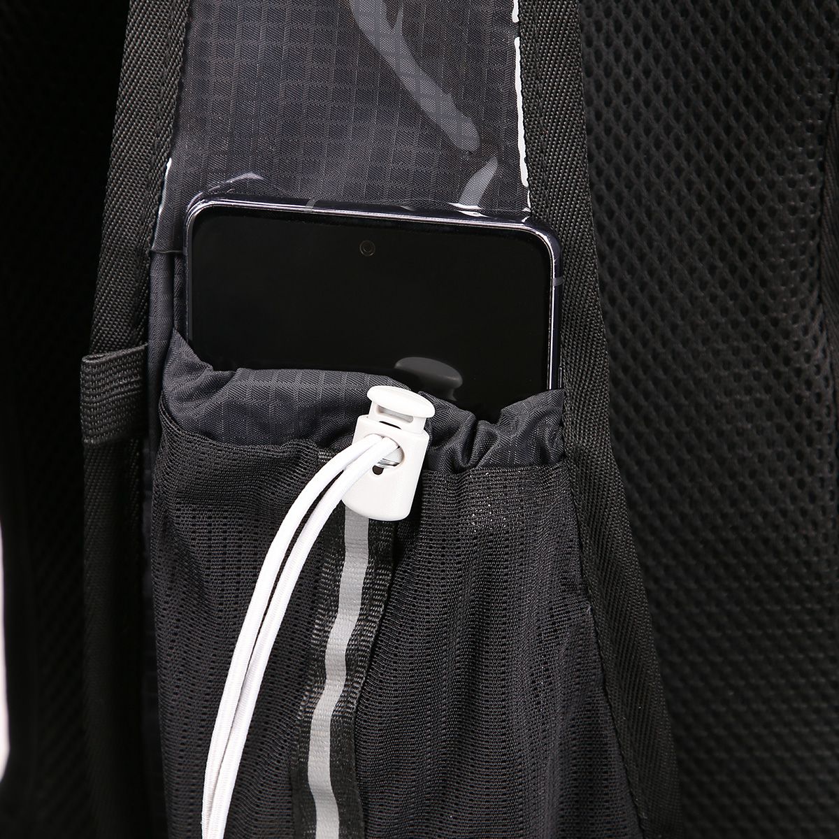 Black Running Backpack, Lightweight, Adjustable Straps