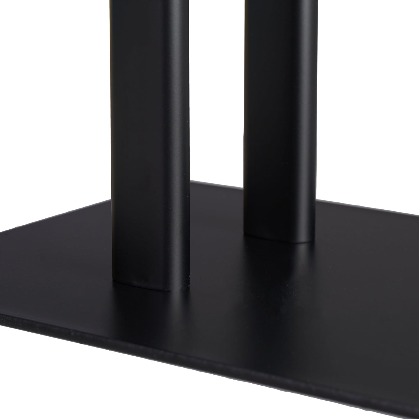 Black Towel Rack with 2 Bars