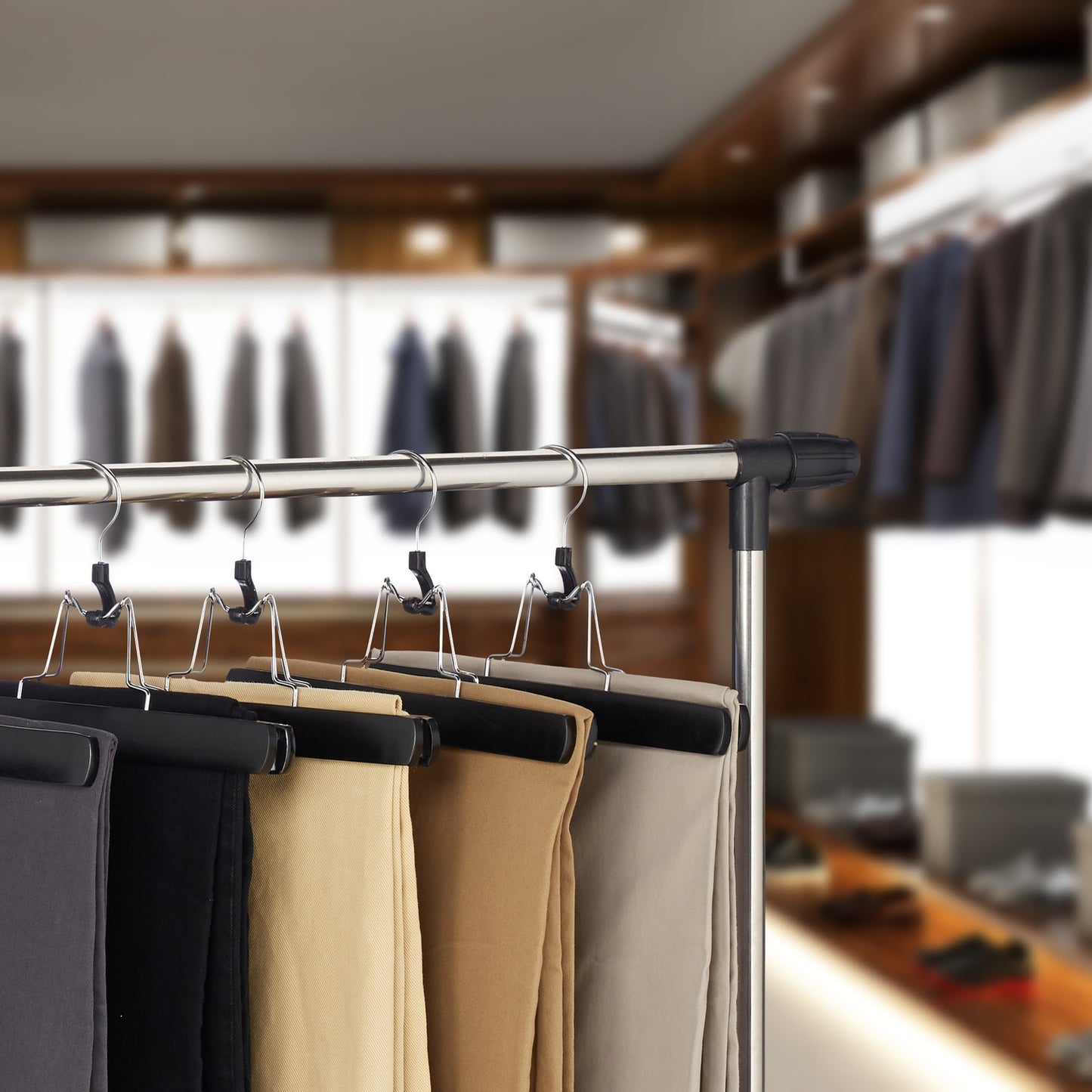 Black Trouser Hanger Pack of 12