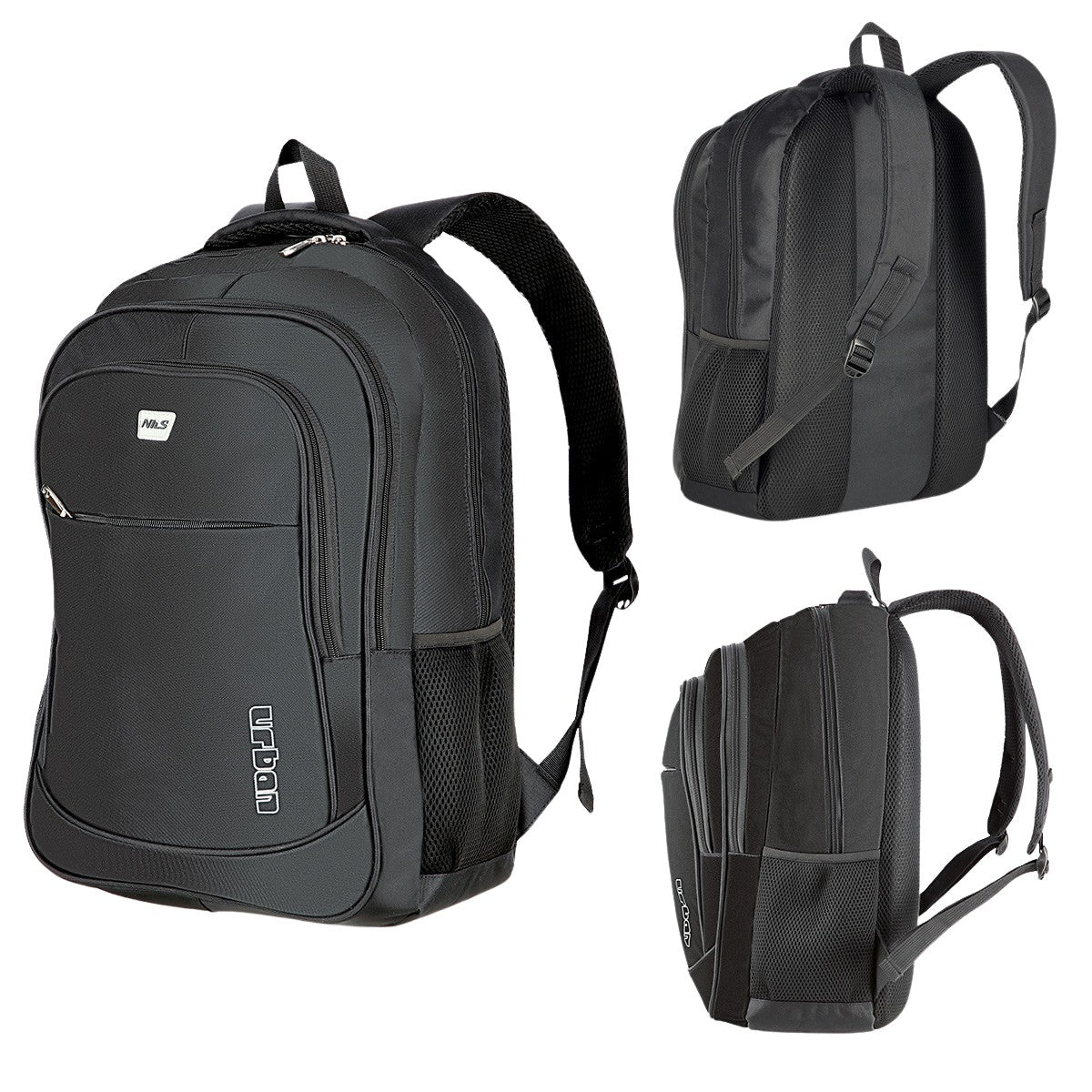 Black Urban Backpack, Durable, Spacious, Unisex