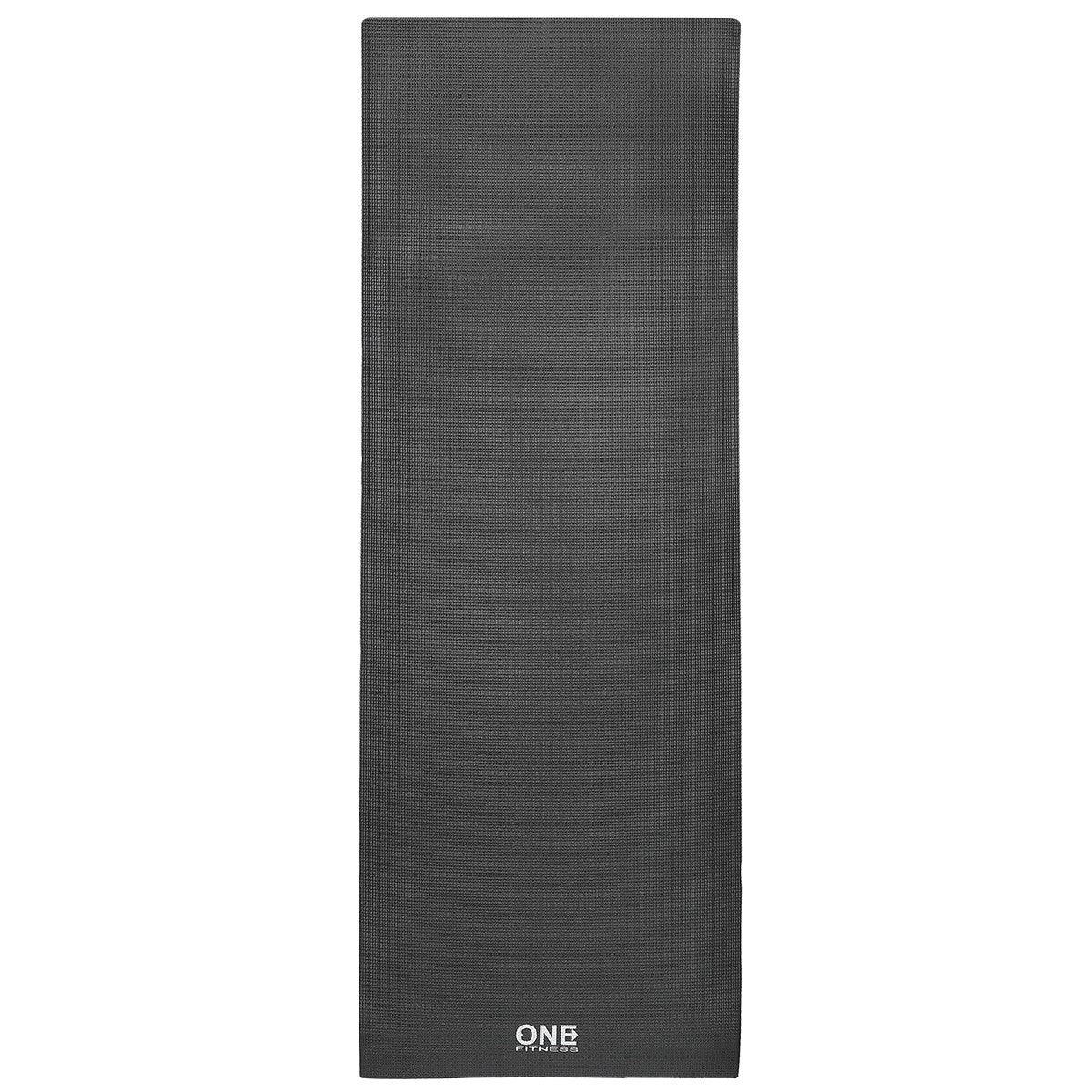 Black Yoga Mat, Non-Slip, 6mm Thickness