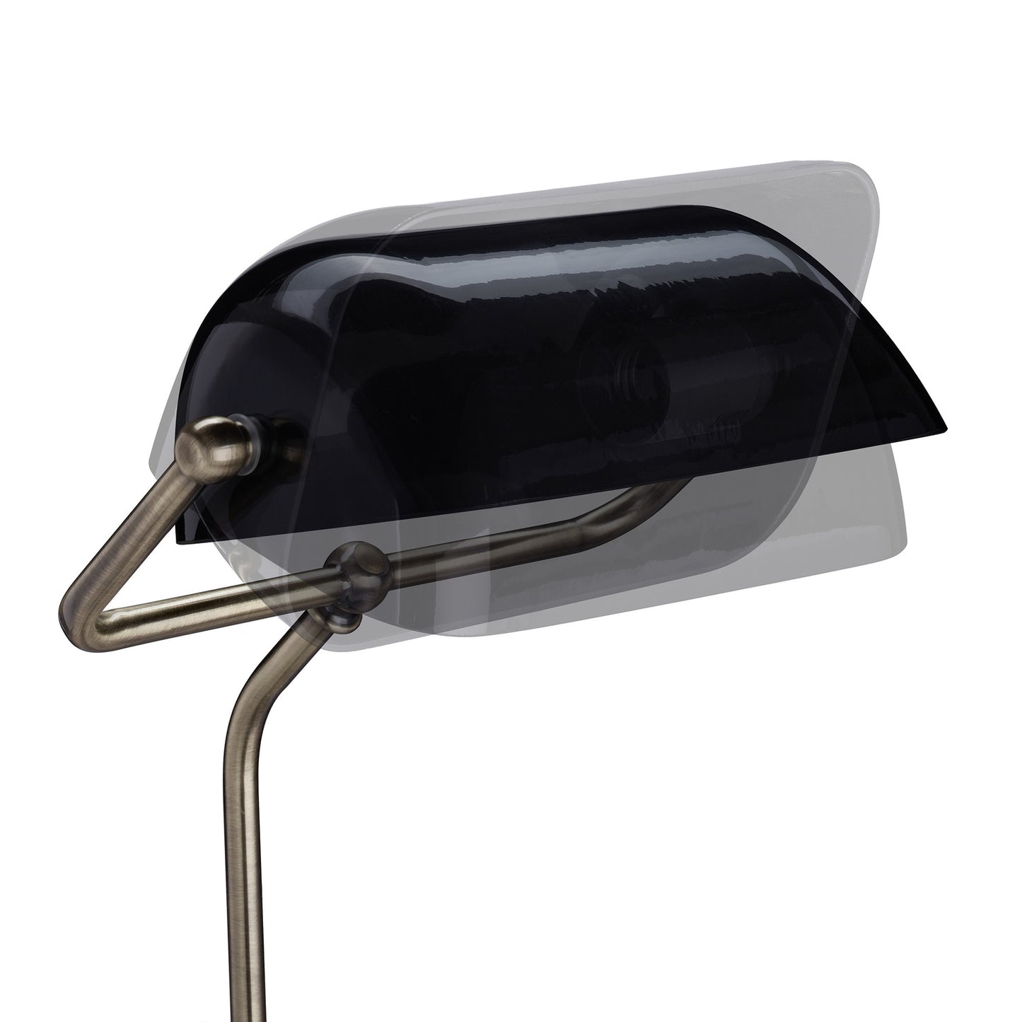 Black banker lamp