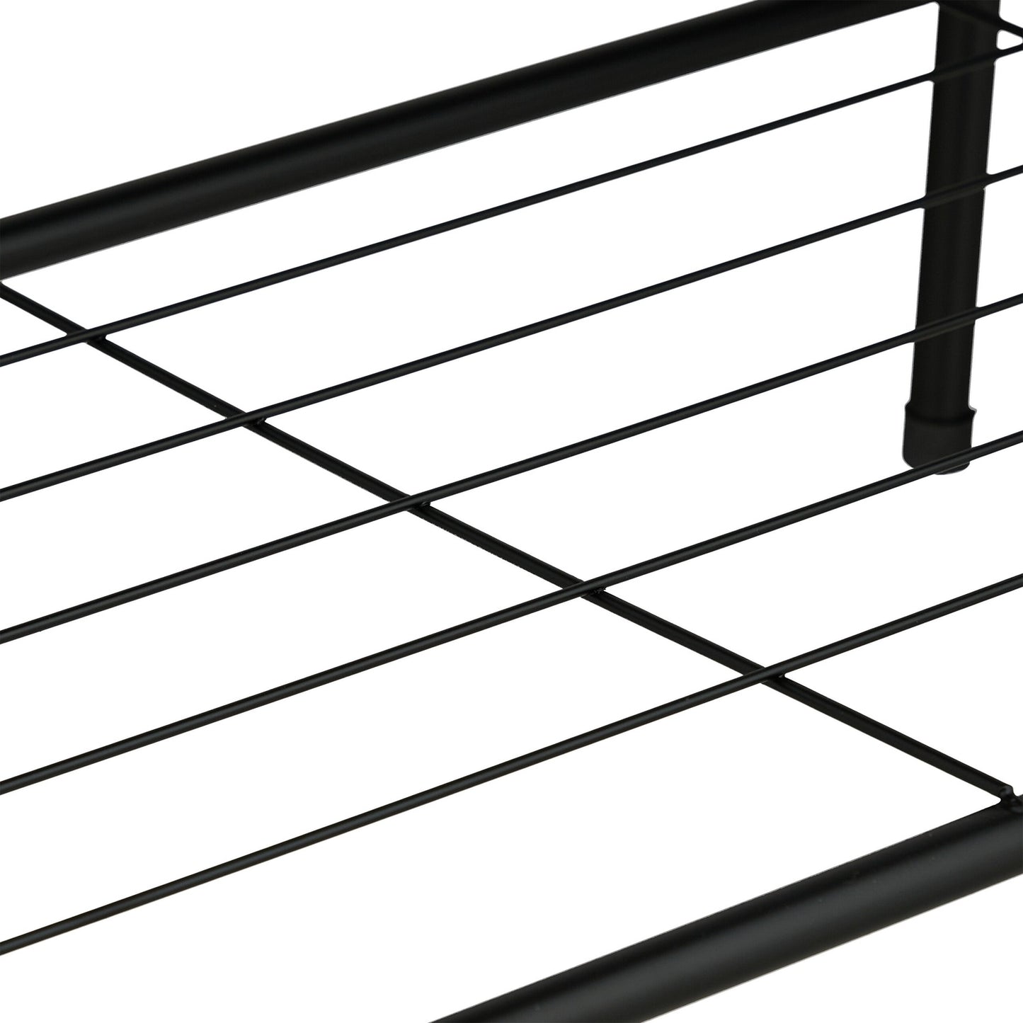 Black clothes hanger 2 shelves