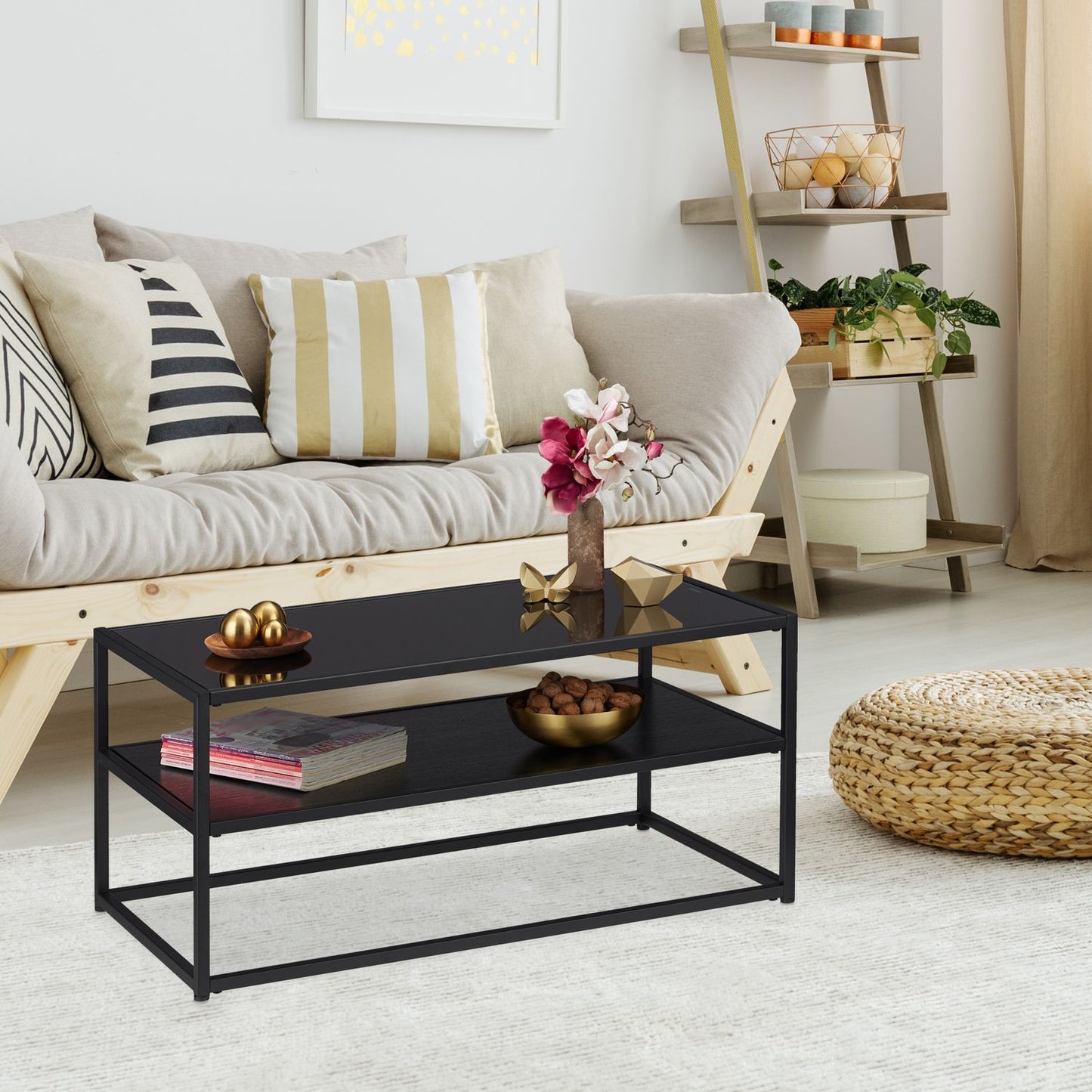 Black coffee table