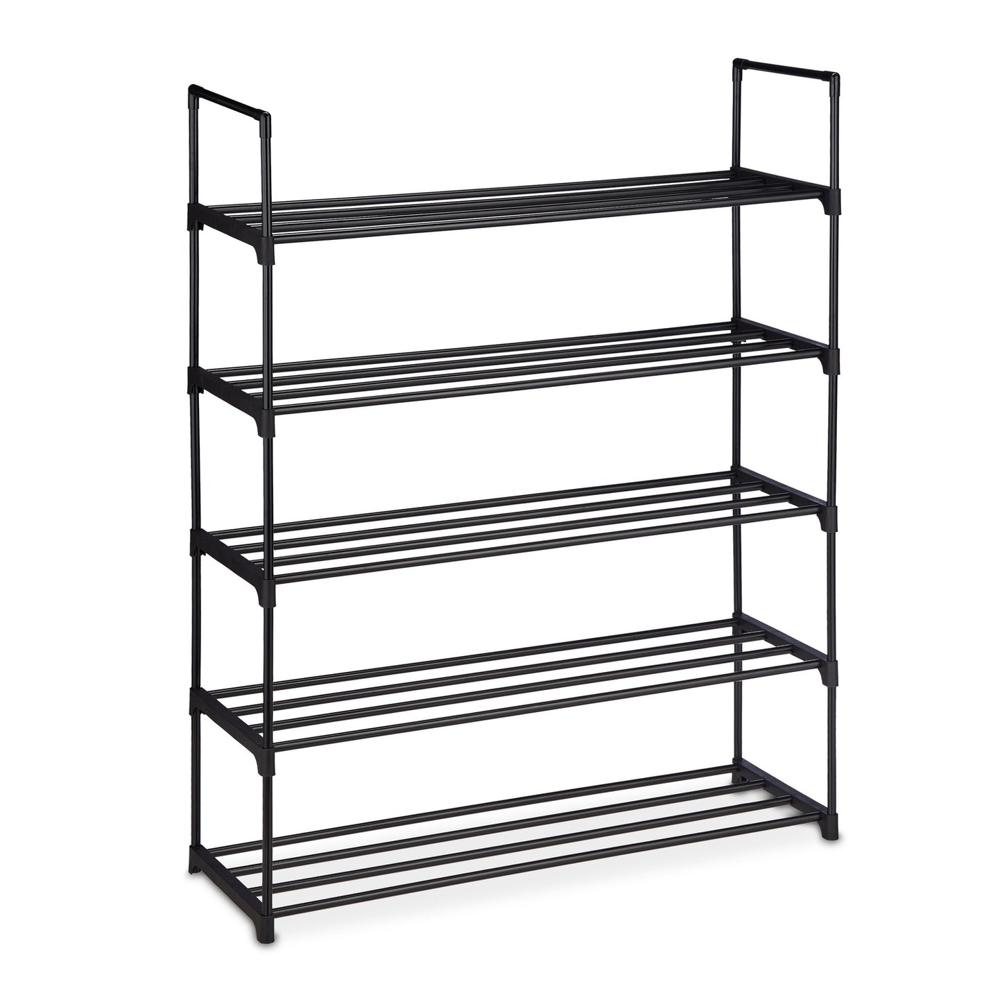 Black shoe shelf