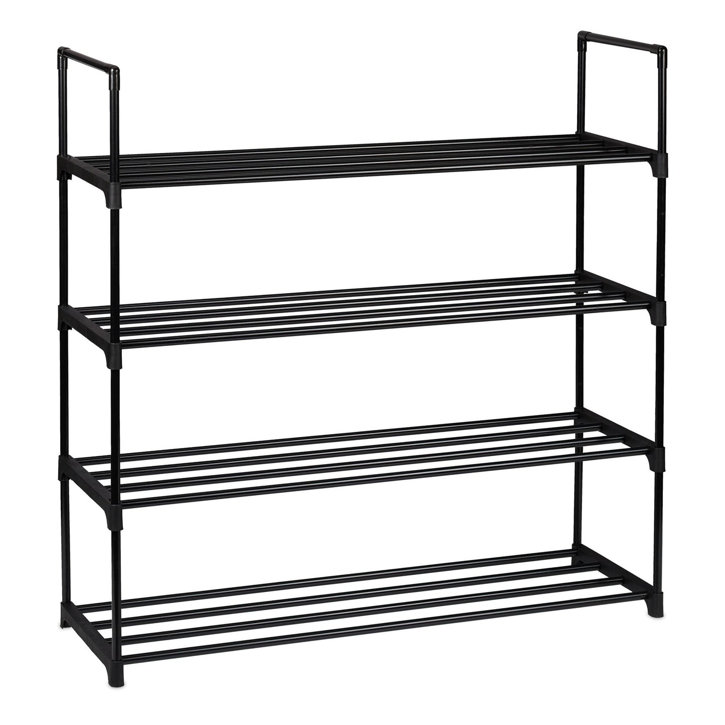 Black shoe shelf
