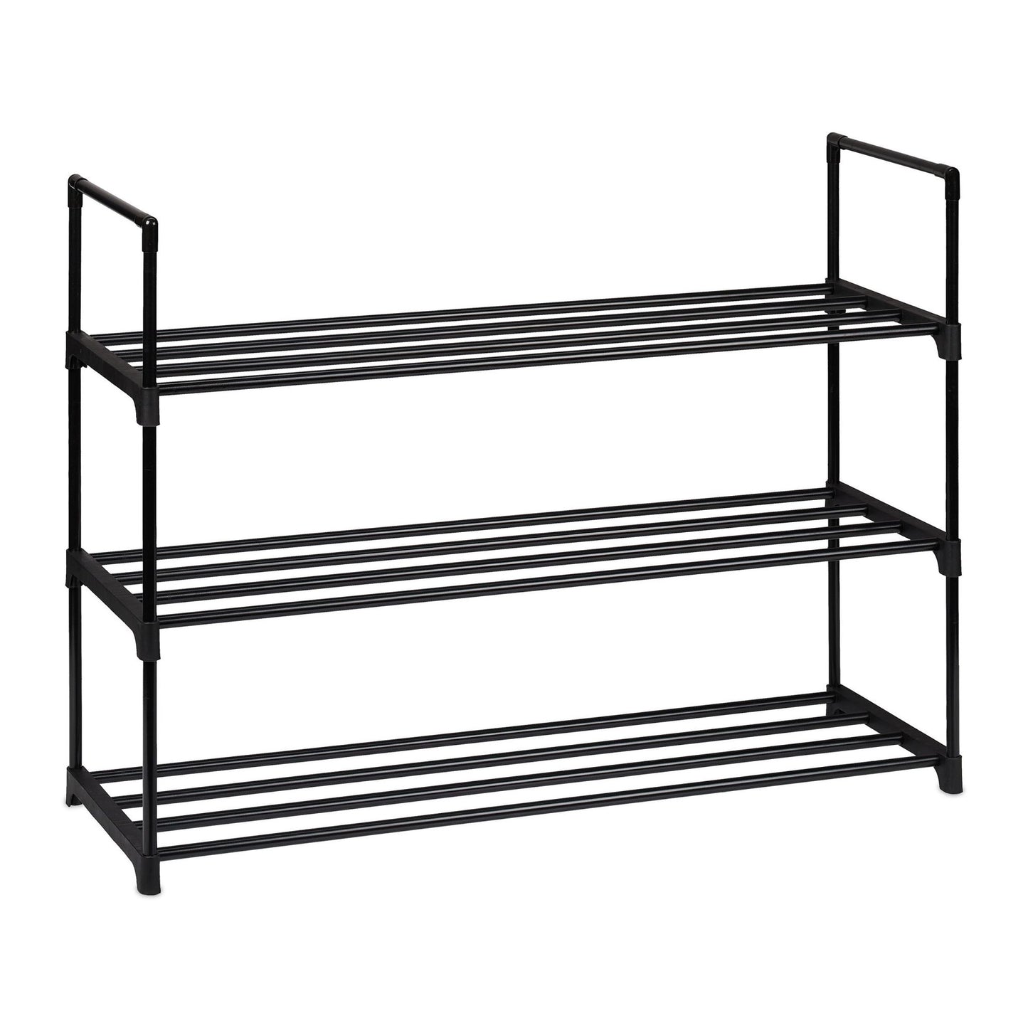Black shoe shelf