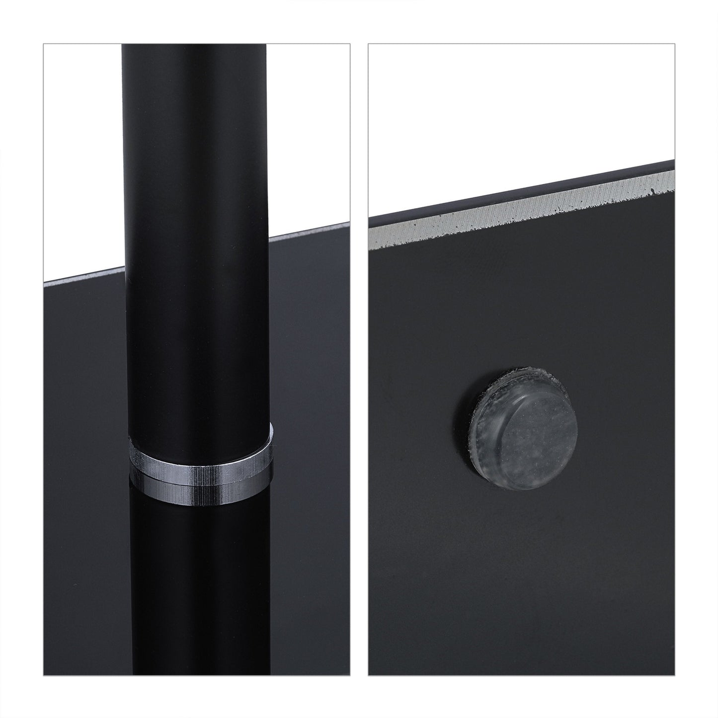 Black side table Glass